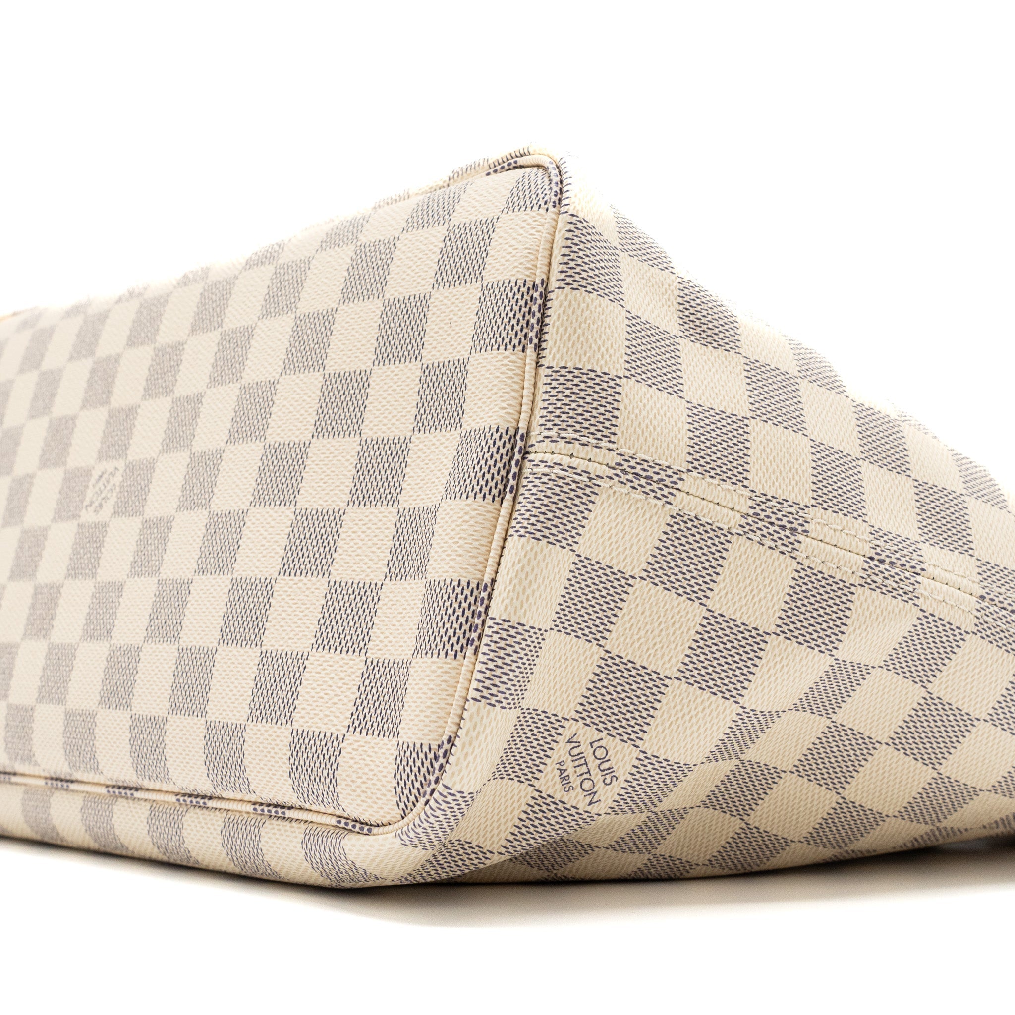 LOUIS VUITTON NEVERFULL MM DAMIER AZUR CANVAS GHW