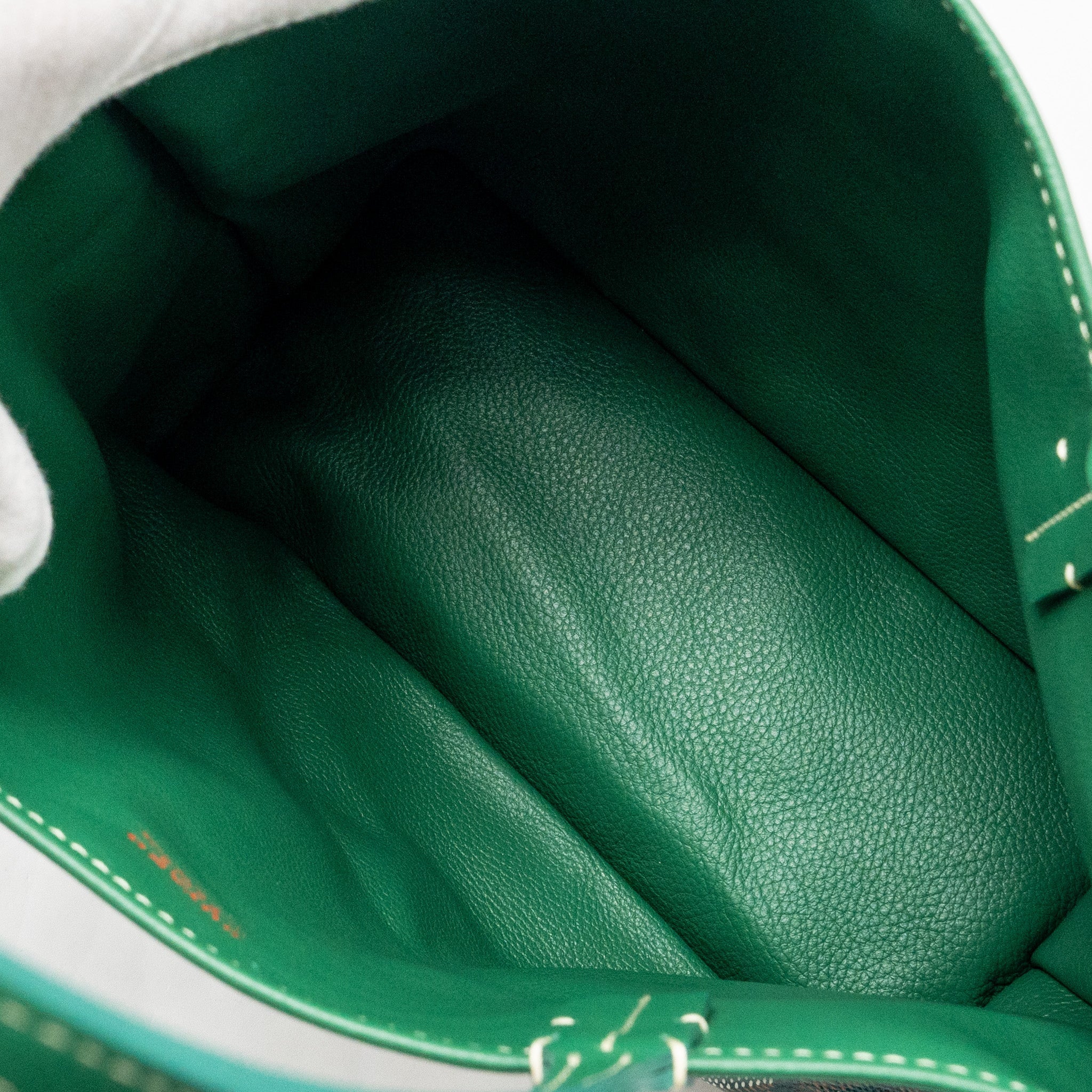 GOYARD MINI ANJOU TOTE BAG GOYARDLINE CANVAS / LEATHER GREEN SHW
