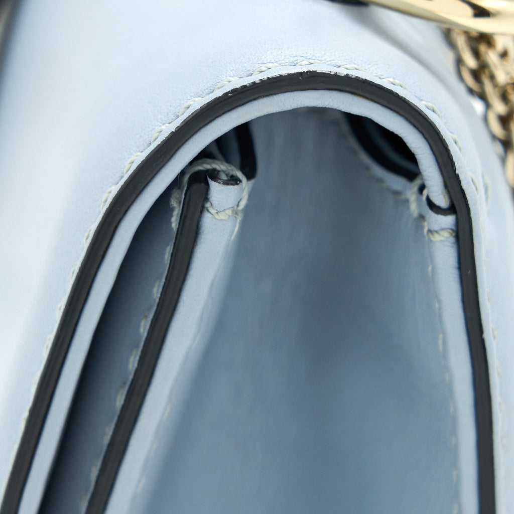 VALENTINO ROCKSTUD LOCK BAG LIGHT BLUE SHW