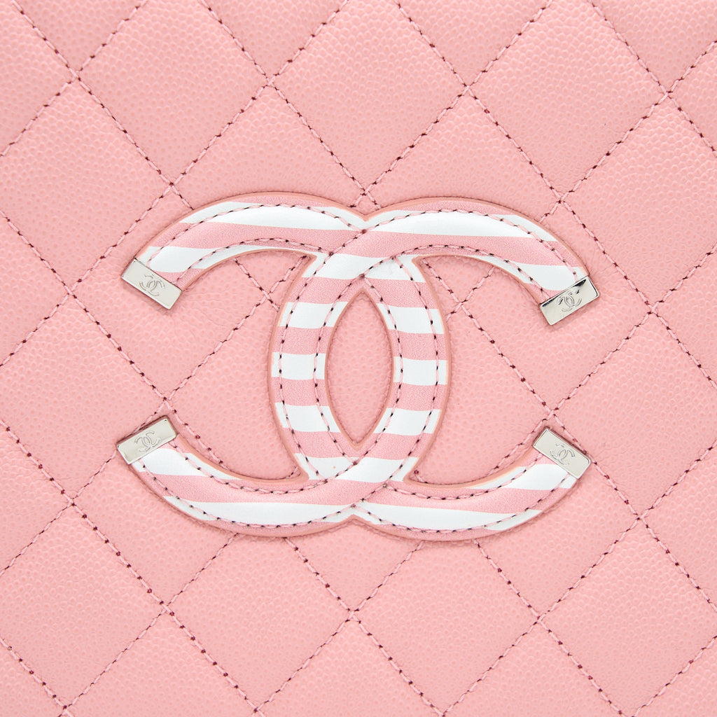 CHANEL MEDIUM FILIGREE VANITY CASE CAVIAR MULTICOLOUR PINK SHW