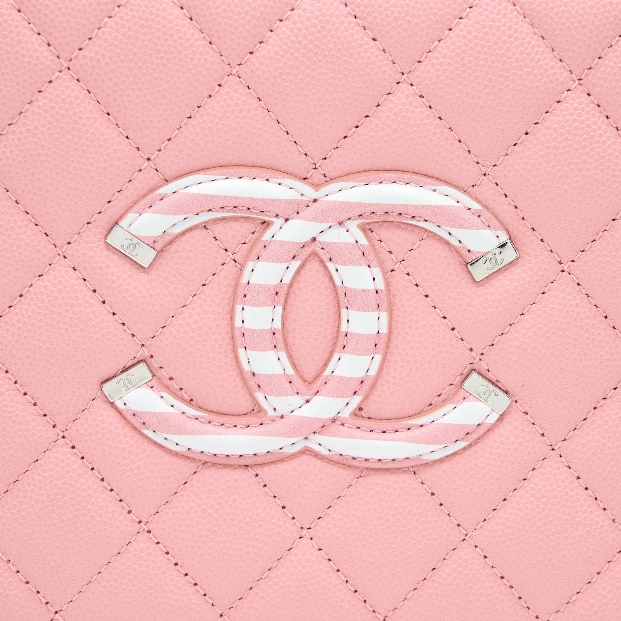 CHANEL MEDIUM FILIGREE VANITY CASE CAVIAR MULTICOLOUR PINK SHW