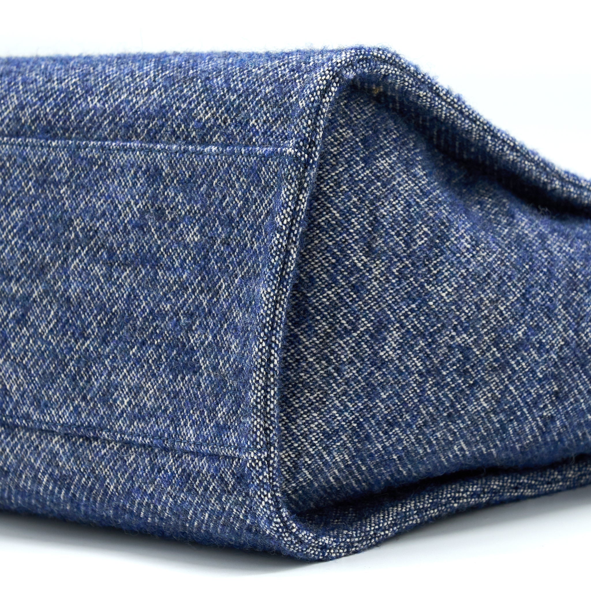 CHANEL DEAUVILLE TOTE BAG NAVY SHW(MICROCHIP)