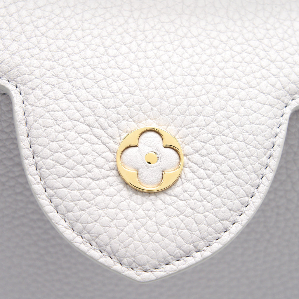 LOUIS VUITTON CAPUCINES BB BRUME GREY GOLD HARWARE WITH ABALONE-SHELL