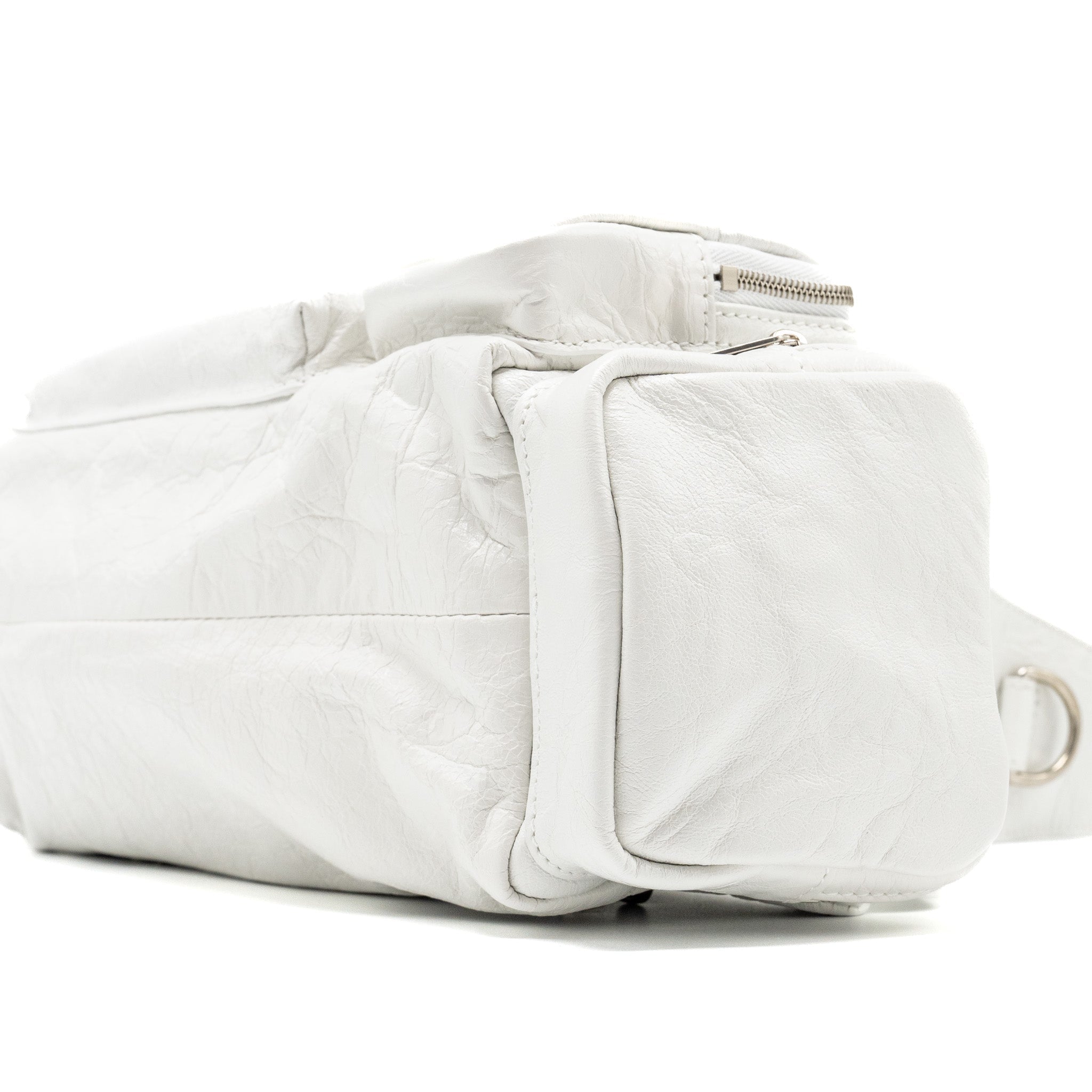 BALENCIAGA SUPERBUSY XS SLING BAG CALFSKIN OPTIC WHITE SHW