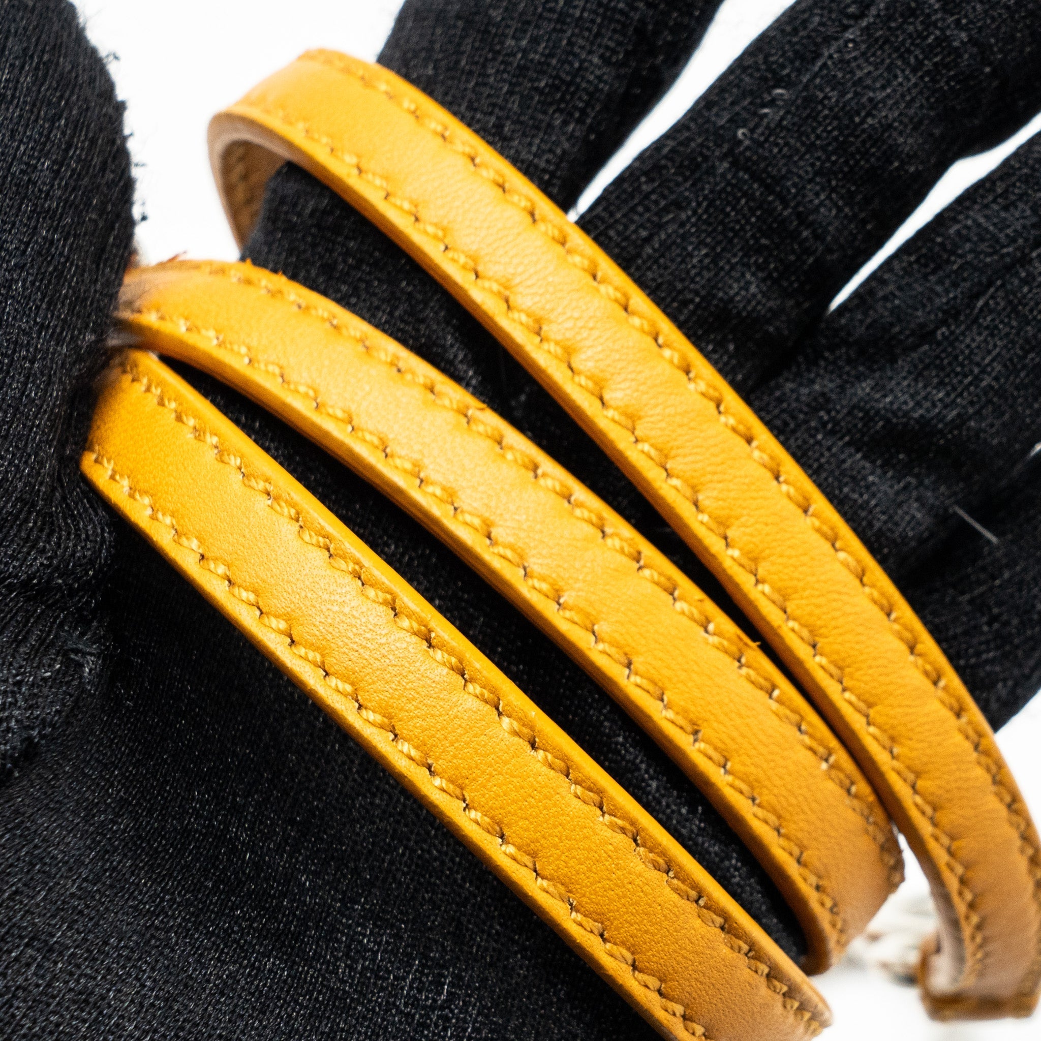 FENDI MINI PEEKABOO LAMBSKIN BRIGHT YELLOW SHW