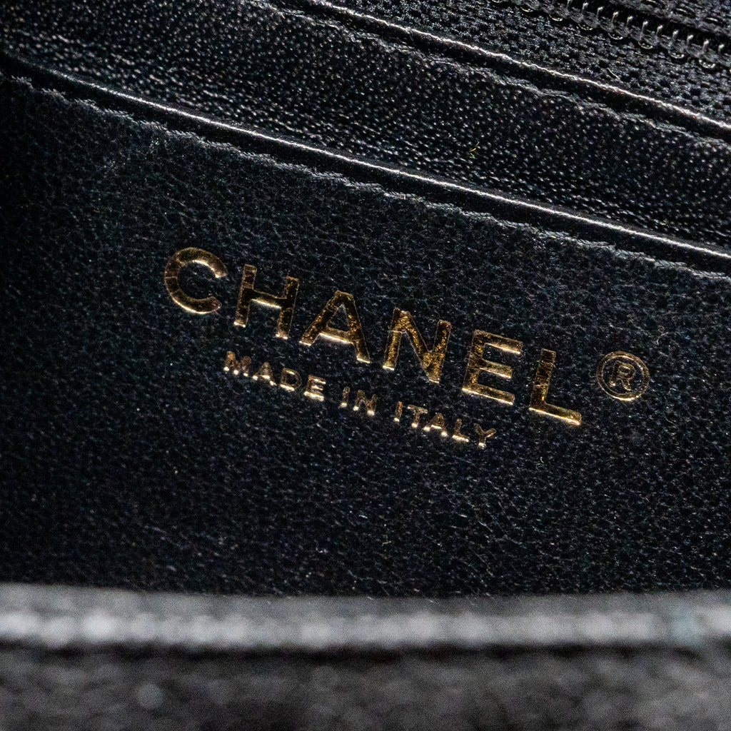 CHANEL CLASSIC MINI RECTANGULAR FLAP BAG CAVIAR BLACK GHW