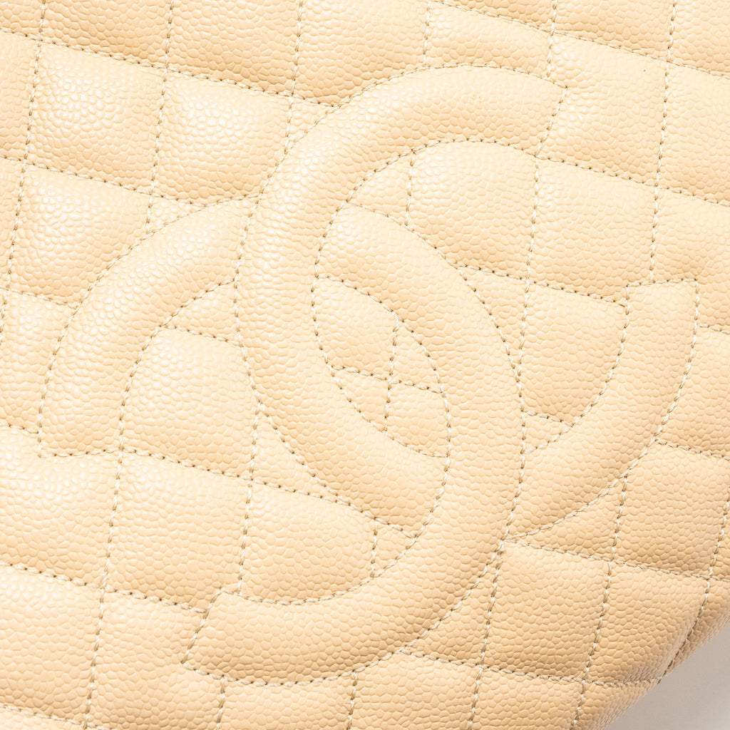 CHANEL GRAND SHOPPING TOTE CAVIAR BEIGE GHW