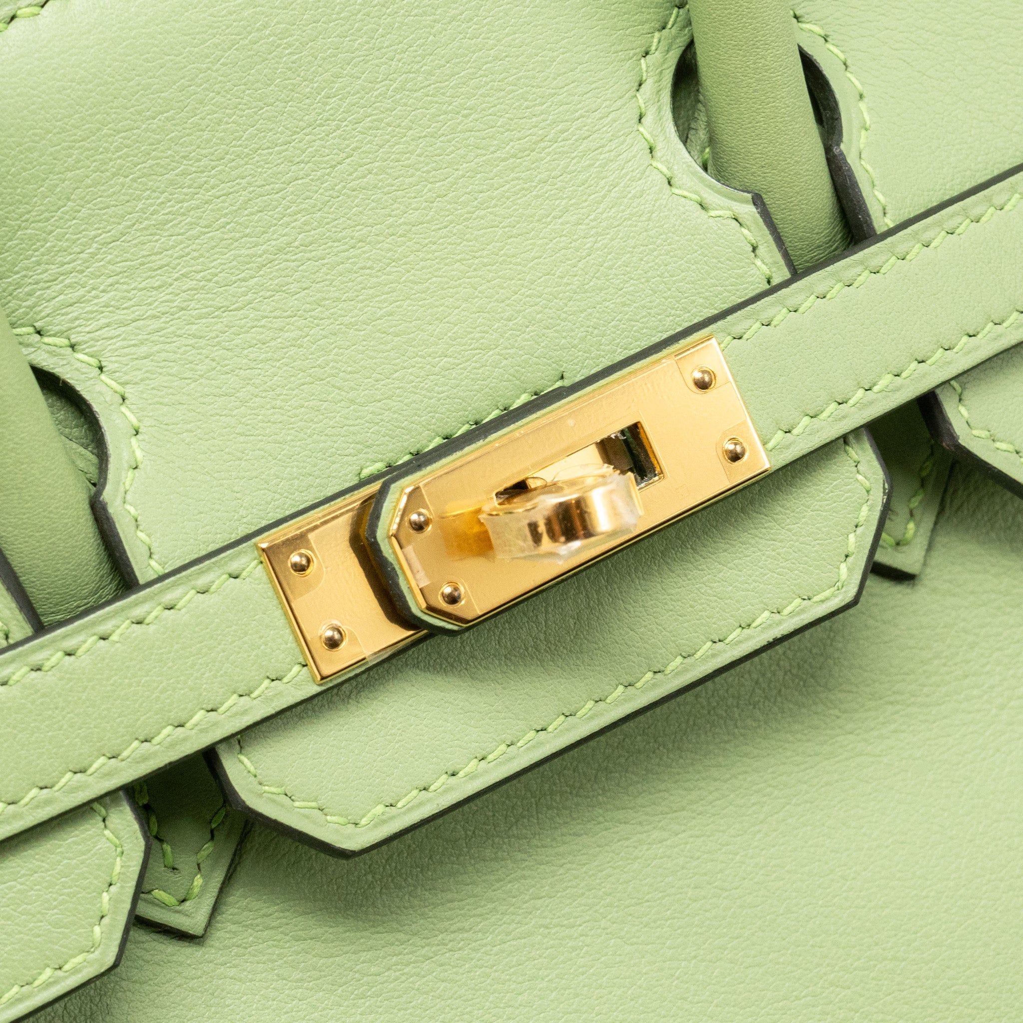 HERMES BIRKIN 25 SWIFT VERT CRIQUET GHW