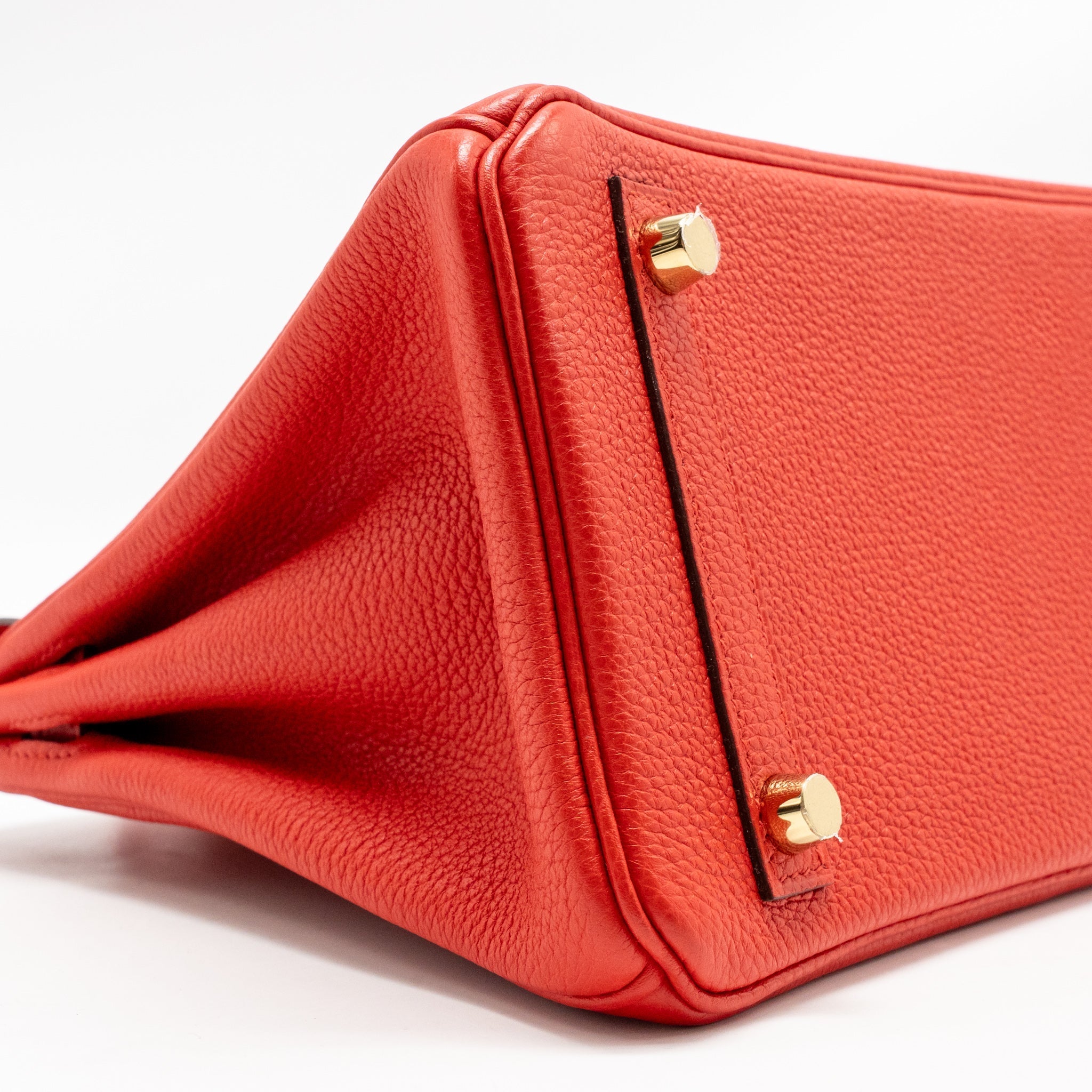 HERMES BIRKIN 25 TOGO ROUGE DE COEUR GHW