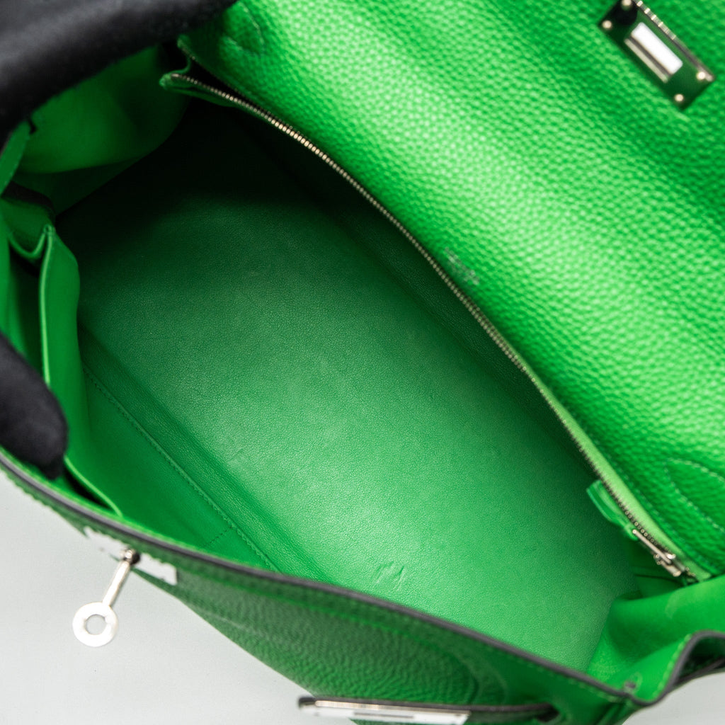 HERMES KELLY 32 GHILLIES TOGO/SWIFT BAMBOO SHW