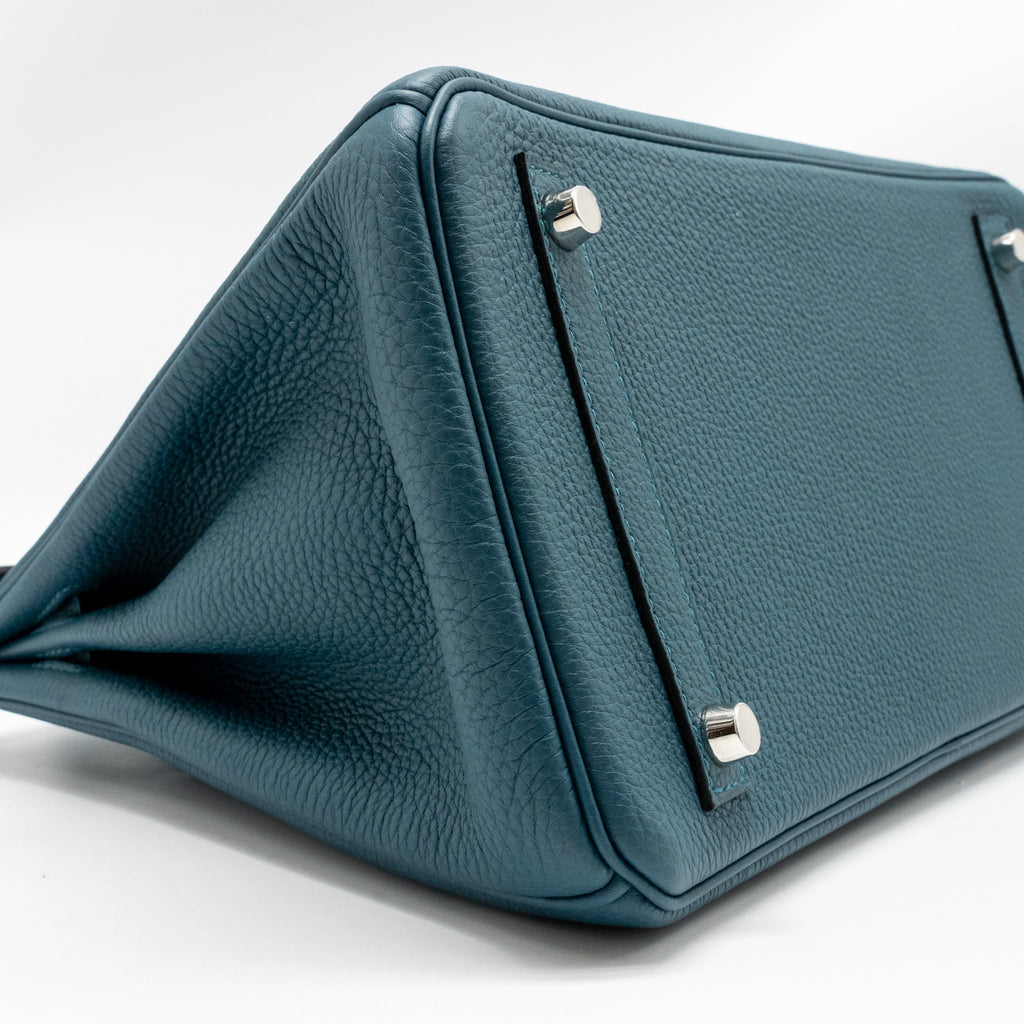 HERMES BIRKIN 30 TOGO VERT BOSPHORUS / BLUE OCEAN SHW