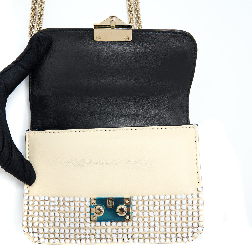 VALENTINO MINI ROCKSTUD CROSSBODY BAG MULTICOLOUR CRYSTALS SHW