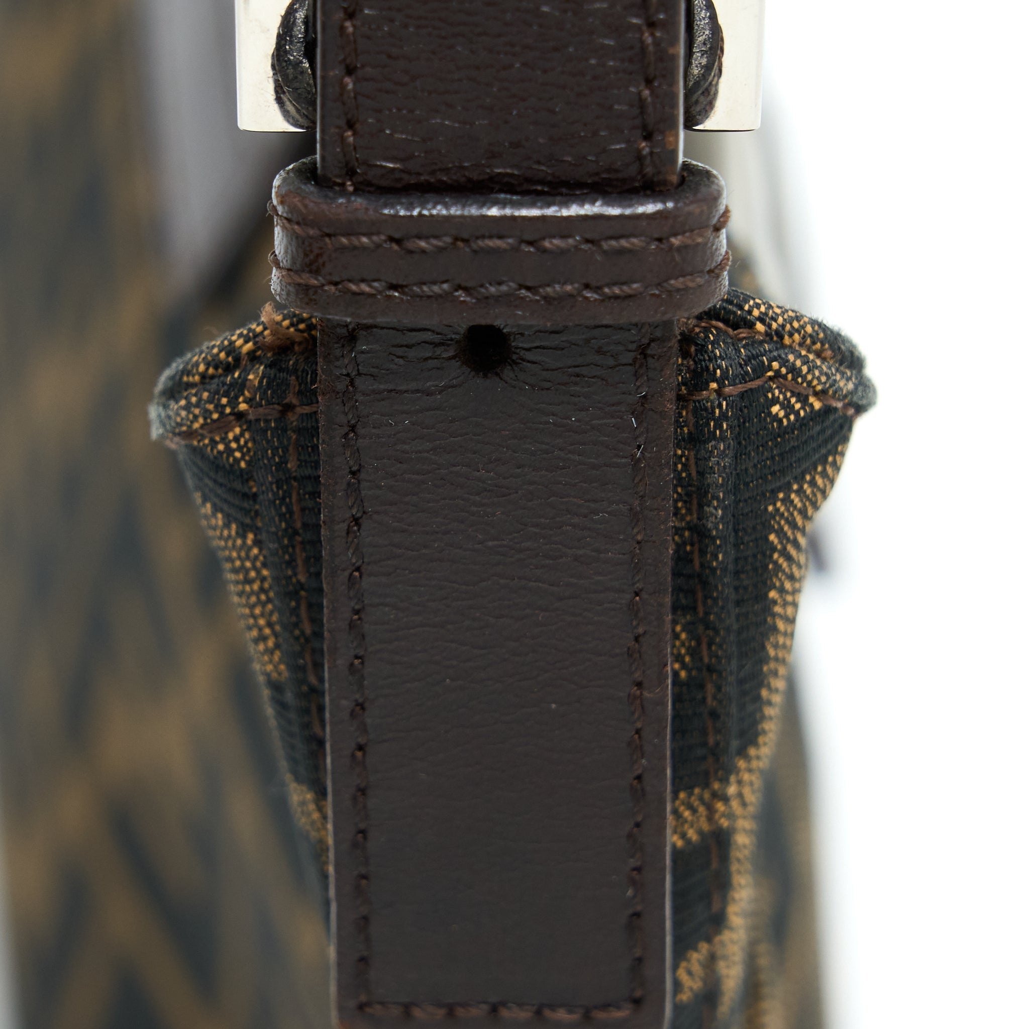 FENDI VINTAGE ZUCCA SHOULDER BAG CANVAS SHW