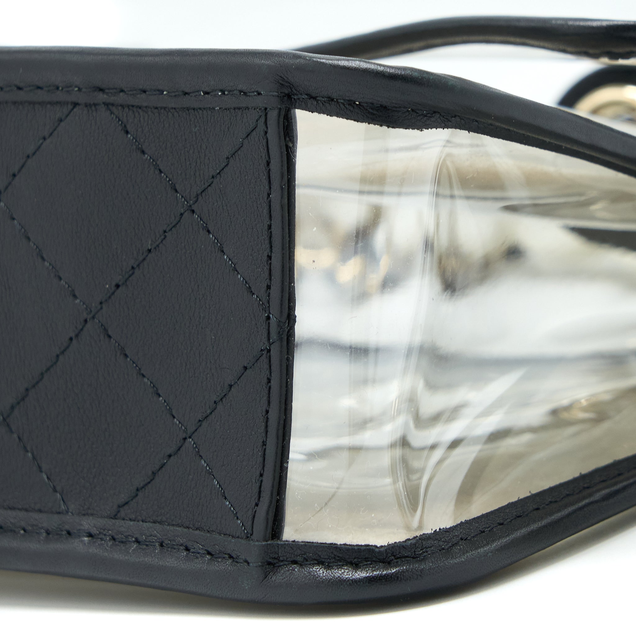 CHANEL SAND BY THE SEA FLAP BAG PVC/ LAMBSKIN LGHW