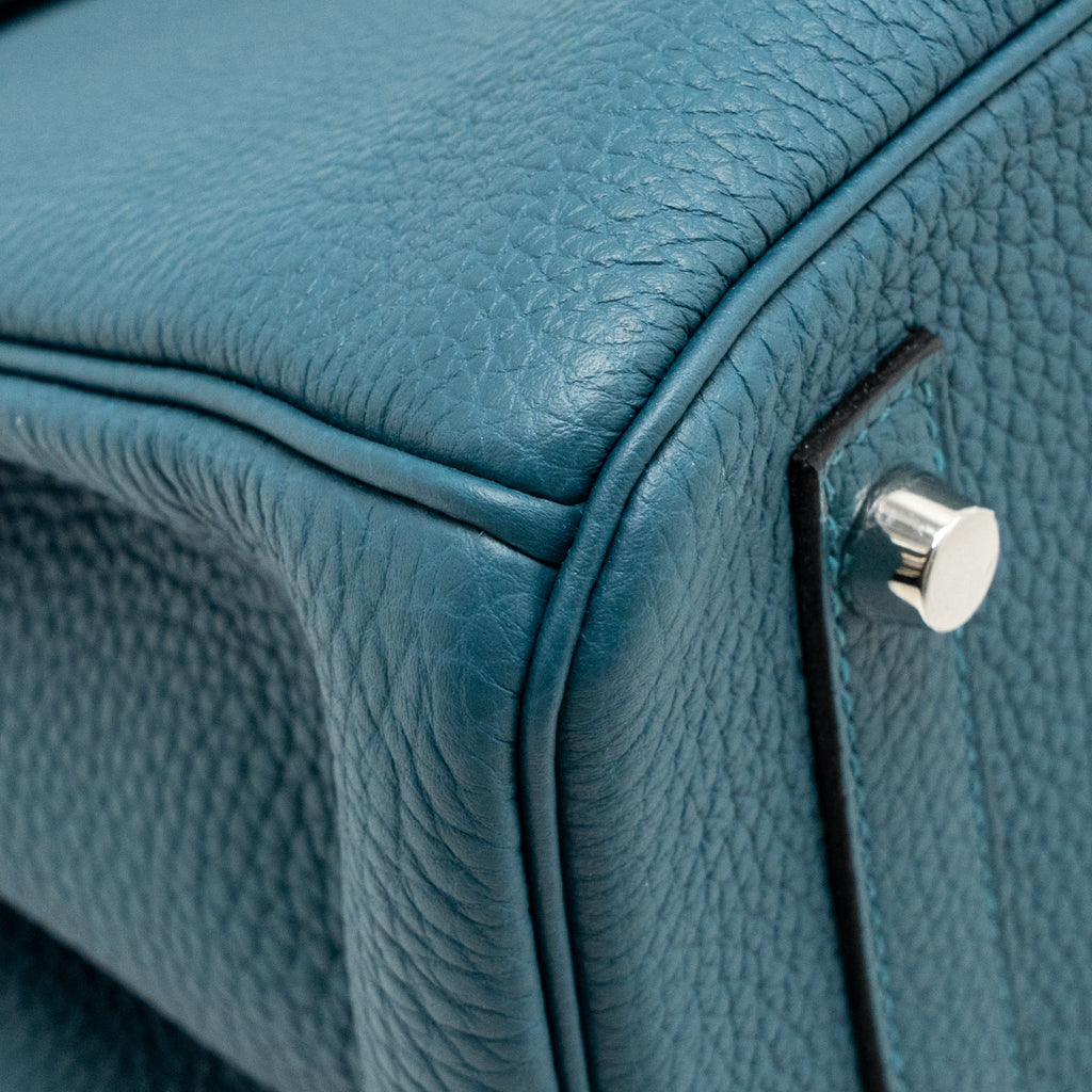 HERMES BIRKIN 30 TOGO VERT BOSPHORUS / BLUE OCEAN SHW