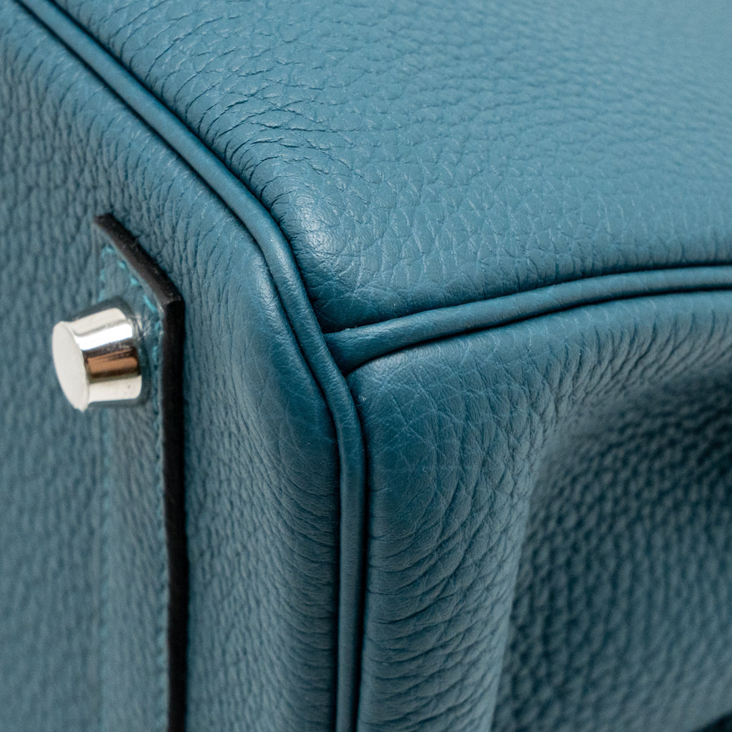 HERMES BIRKIN 30 TOGO VERT BOSPHORUS / BLUE OCEAN SHW