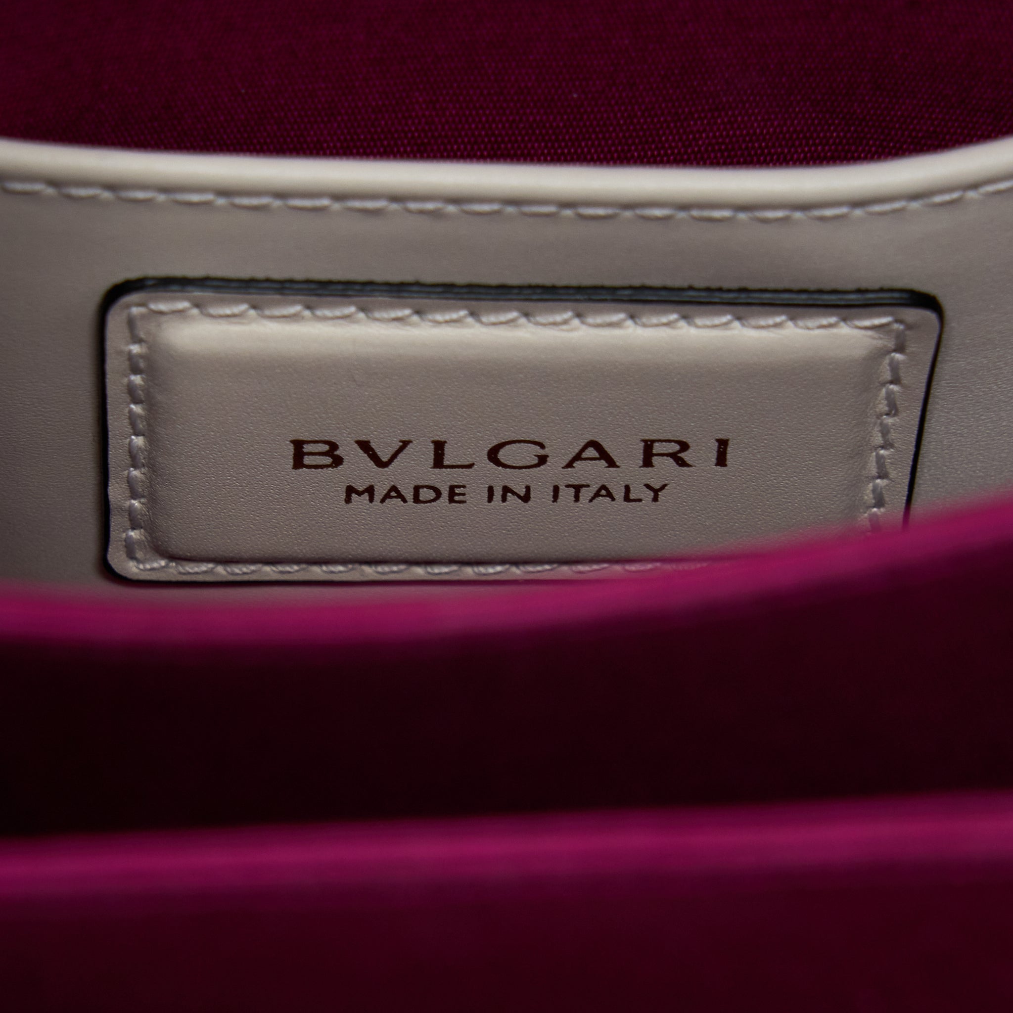BVLGARI TOP HANDLE SERPENTI BAG WHITE