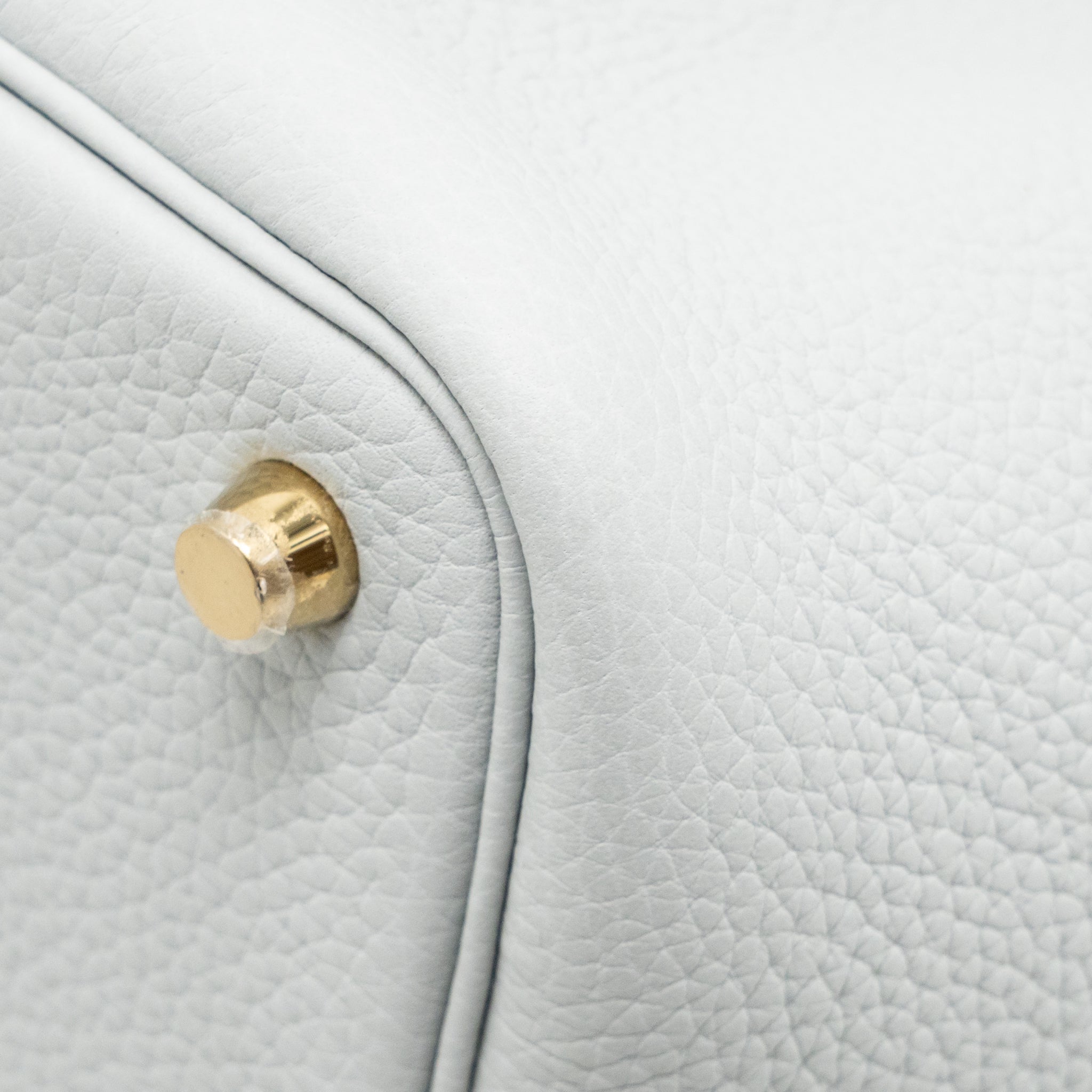 HERMES PICOTIN 18 CLEMENCE BLEU PALE GHW