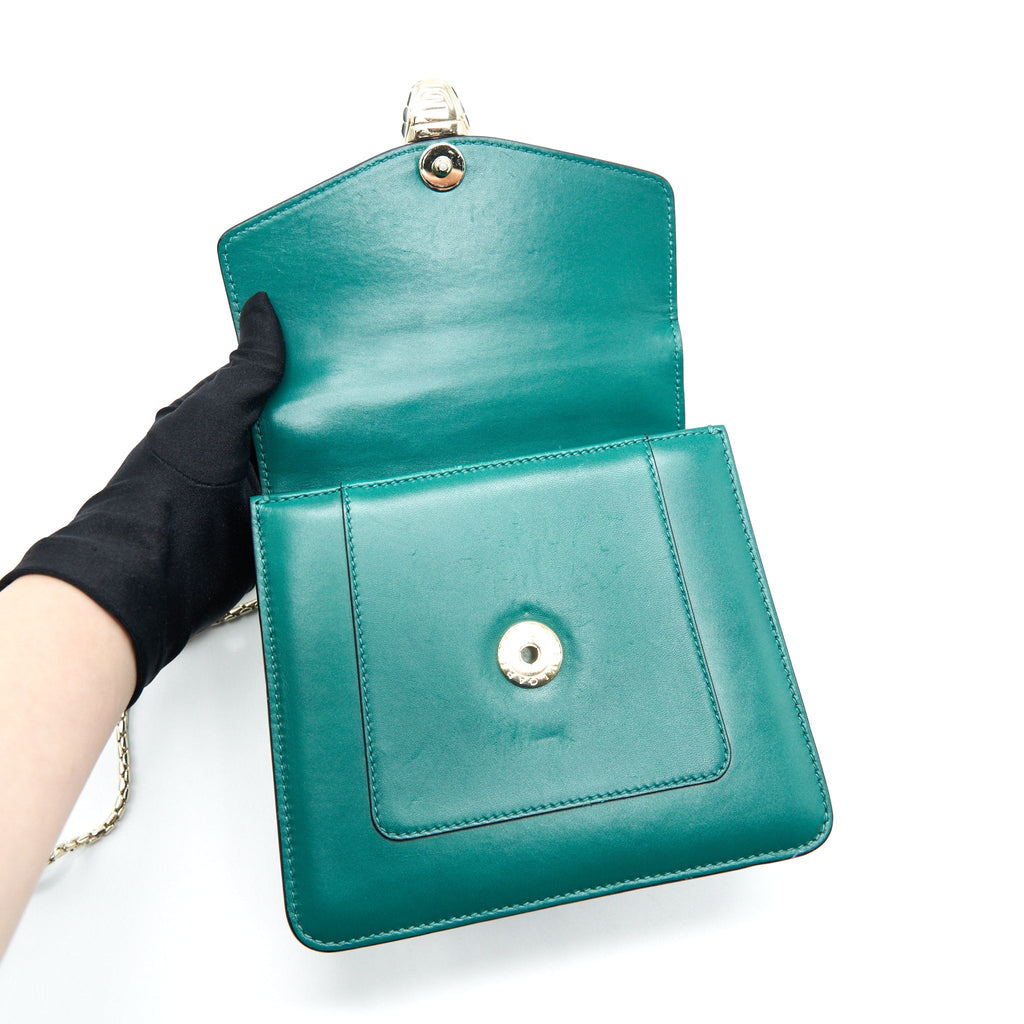 BVLGARI SERPENTI FOREVER CROSSBODY BAG GREEN