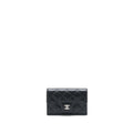 CHANEL CLASSIC FLAP CARD HOLDER CAVIAR BLACK SHW