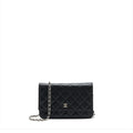 CHANEL CLASSIC WALLET ON CHAIN CAVIAR BLACK SHW