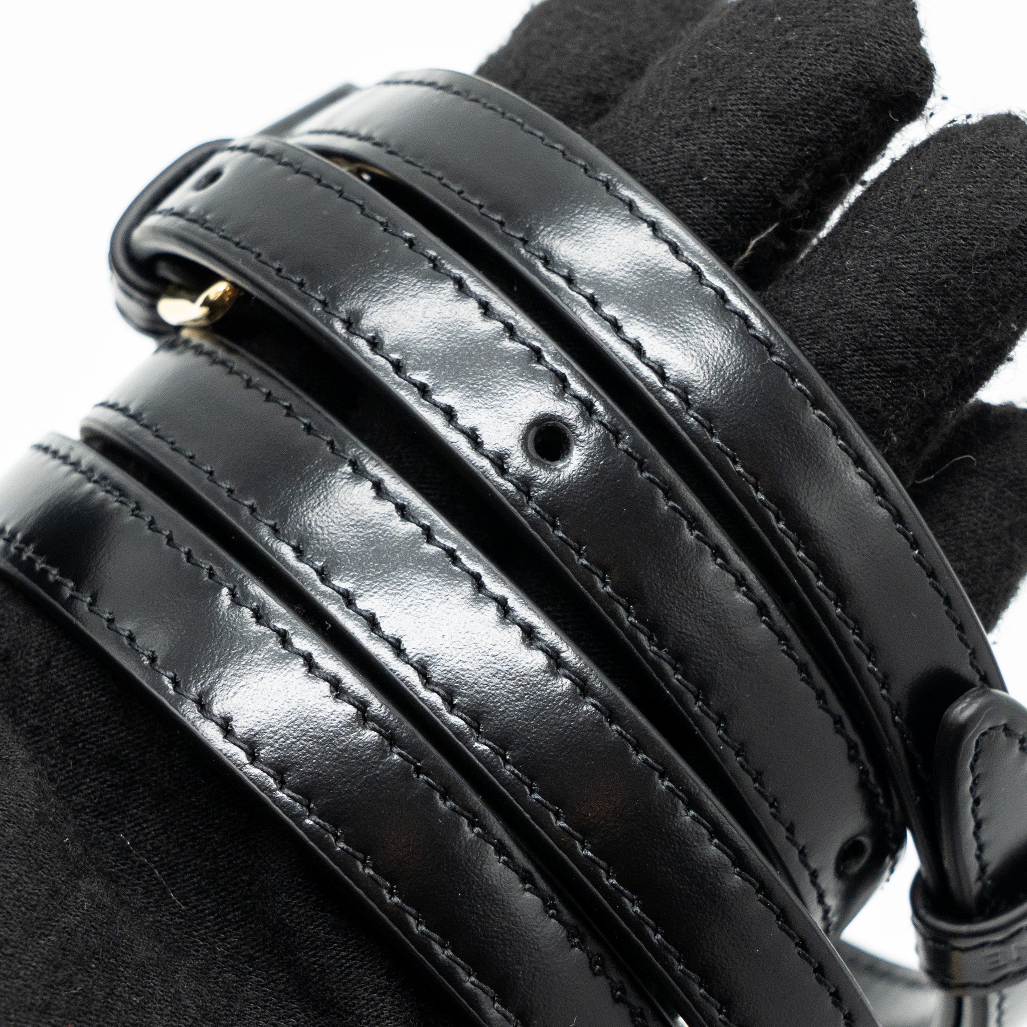 CELINE MINI BESACE SHINY CALFSKIN BLACK GHW