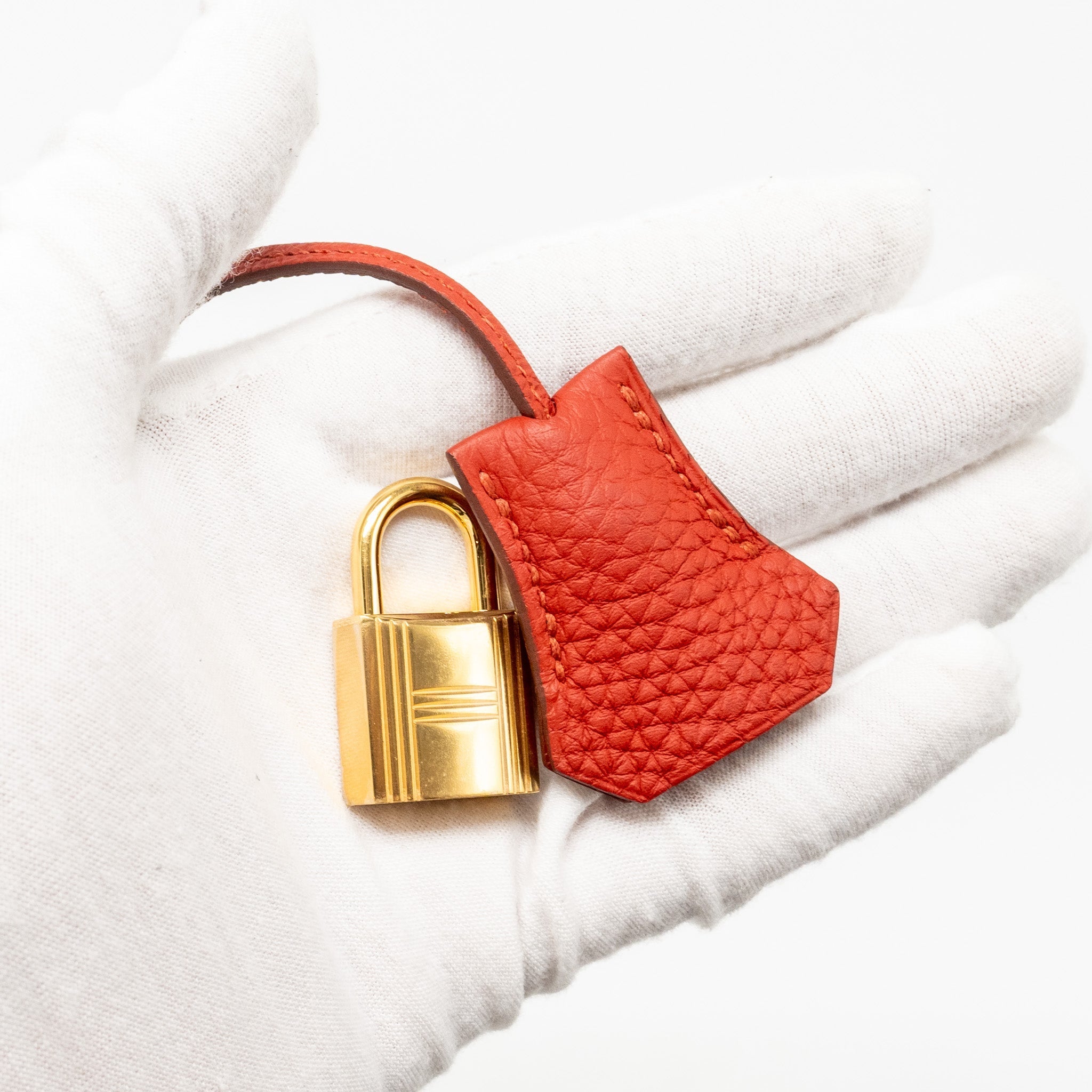 HERMES KELLY 32 TOGO 5E VERMILLION GHW