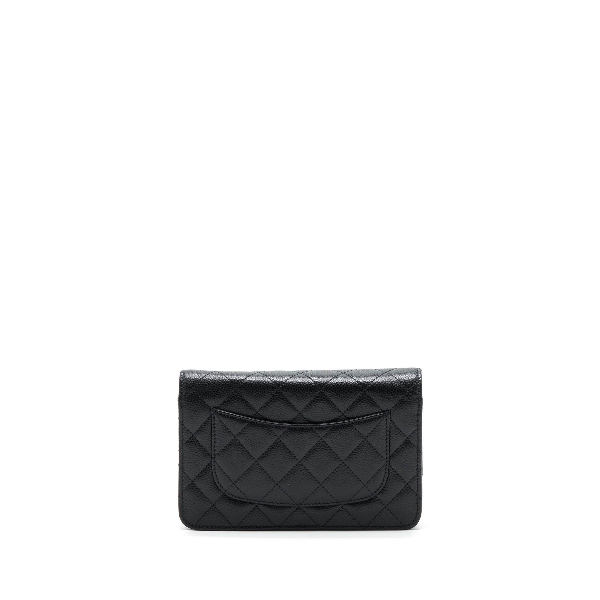 CHANEL CLASSIC WALLET ON CHAIN CAVIAR BLACK SHW