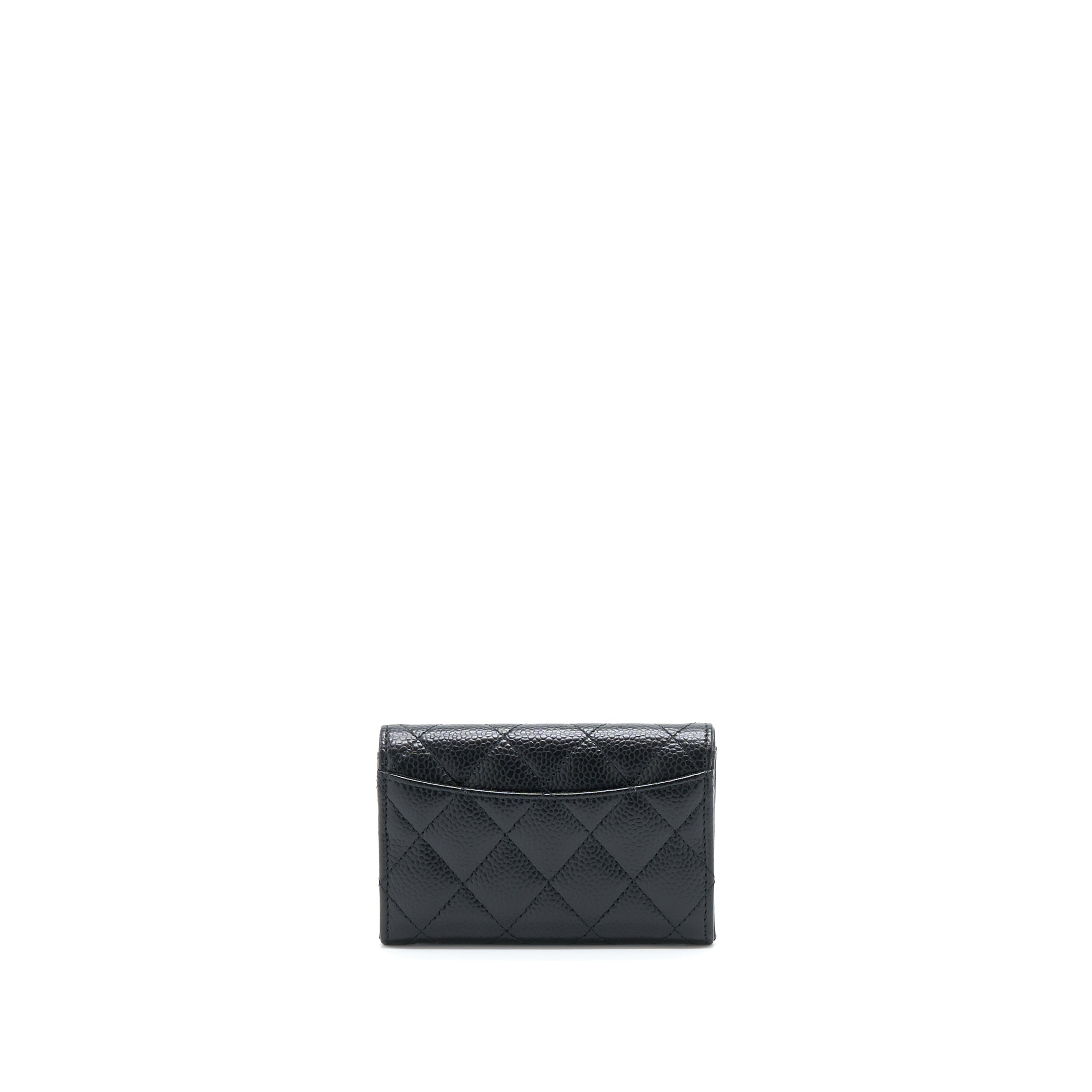 CHANEL CLASSIC FLAP CARD HOLDER CAVIAR BLACK SHW