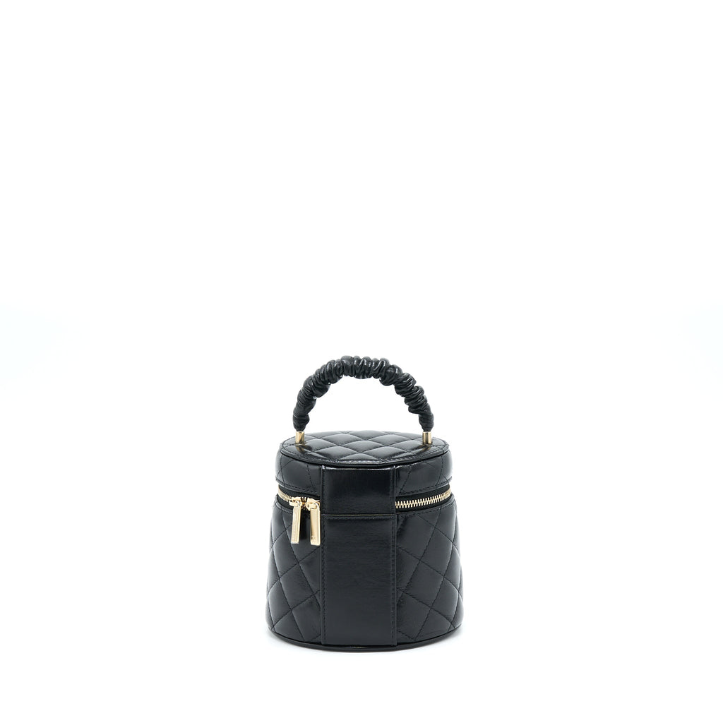 CHANEL 22S TOP HANDLE VANITY LAMBSKIN BLACK LGHW