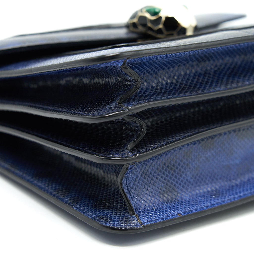 BVLGARI SERPENTI FOREVER CROSSBODY BAG DARK BLUE