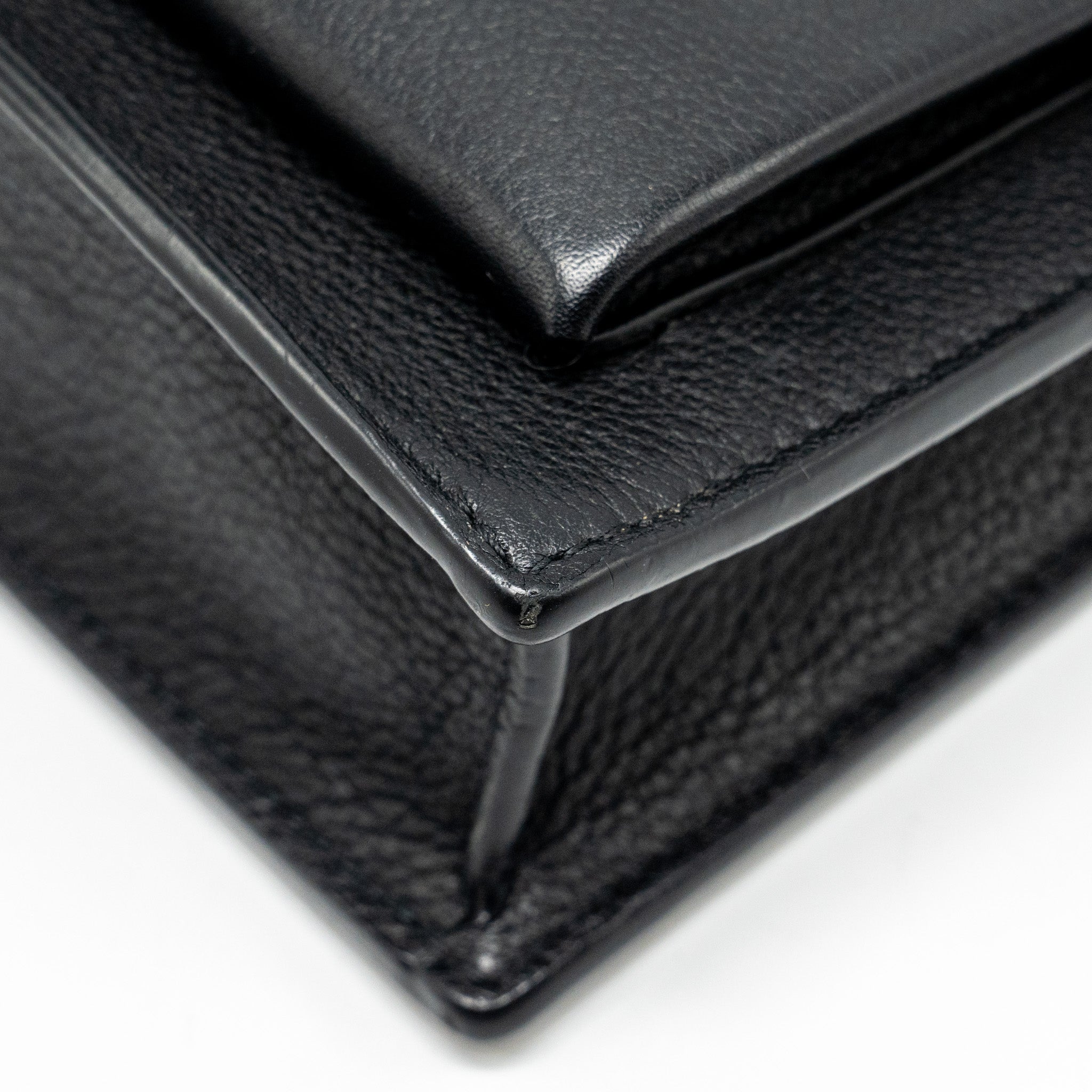 LOUIS VUITTON MYLOCKME CHAIN POCHETTE CALFSKIN BLACK SHW