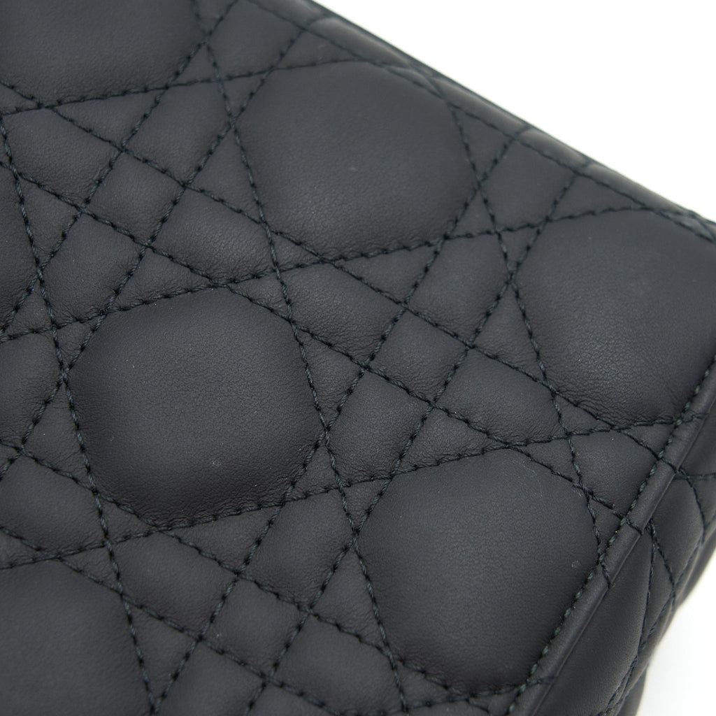 DIOR SMALL LADY DIOR SO BLACK TOTE BAG