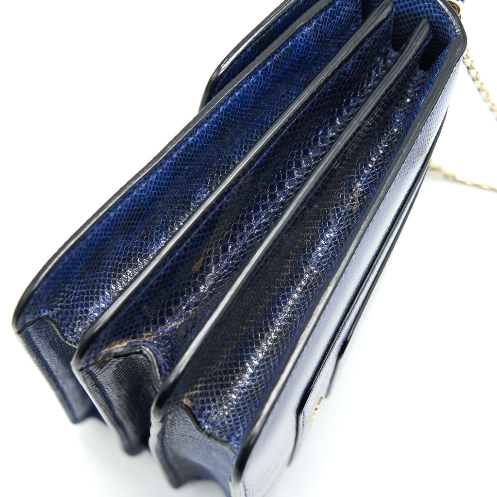 BVLGARI SERPENTI FOREVER CROSSBODY BAG DARK BLUE