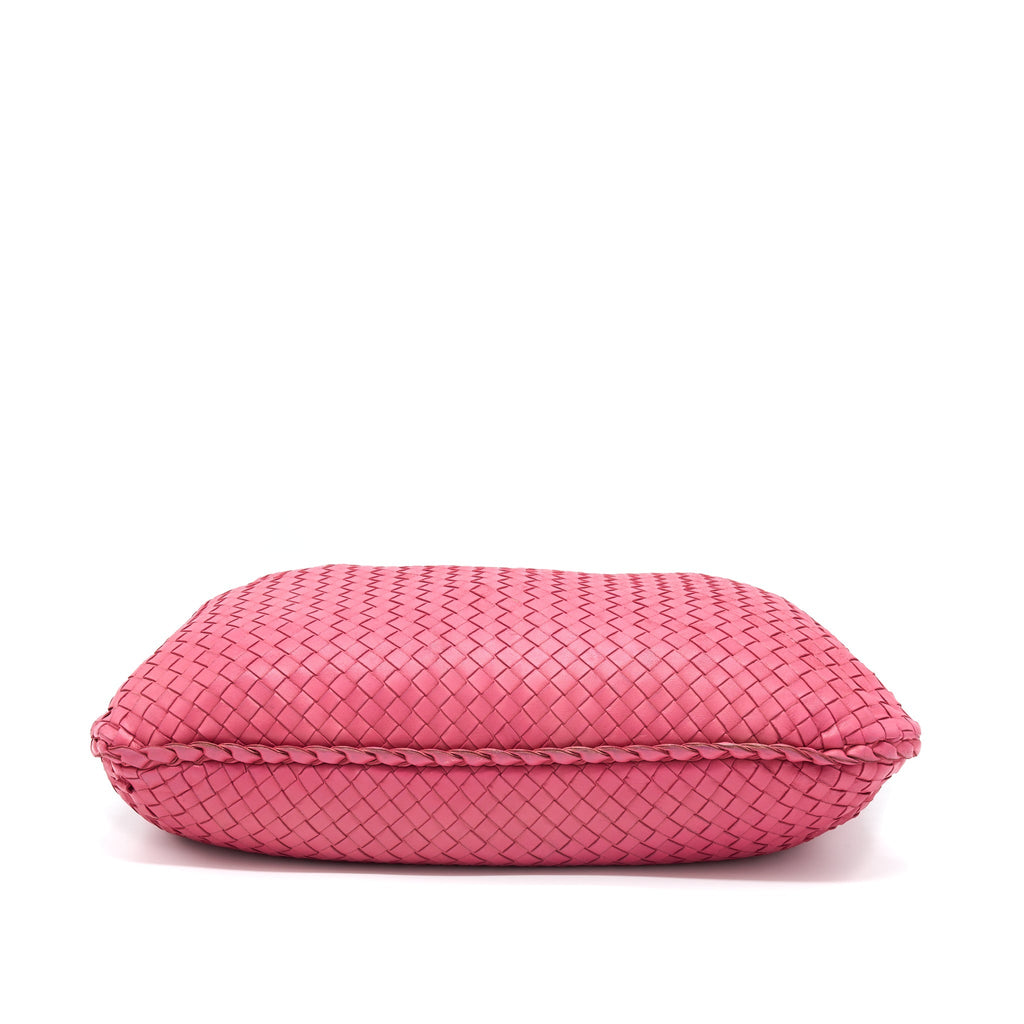 BOTTEGA VENETA INTERCCIATO HOBO BAG PINK GHW
