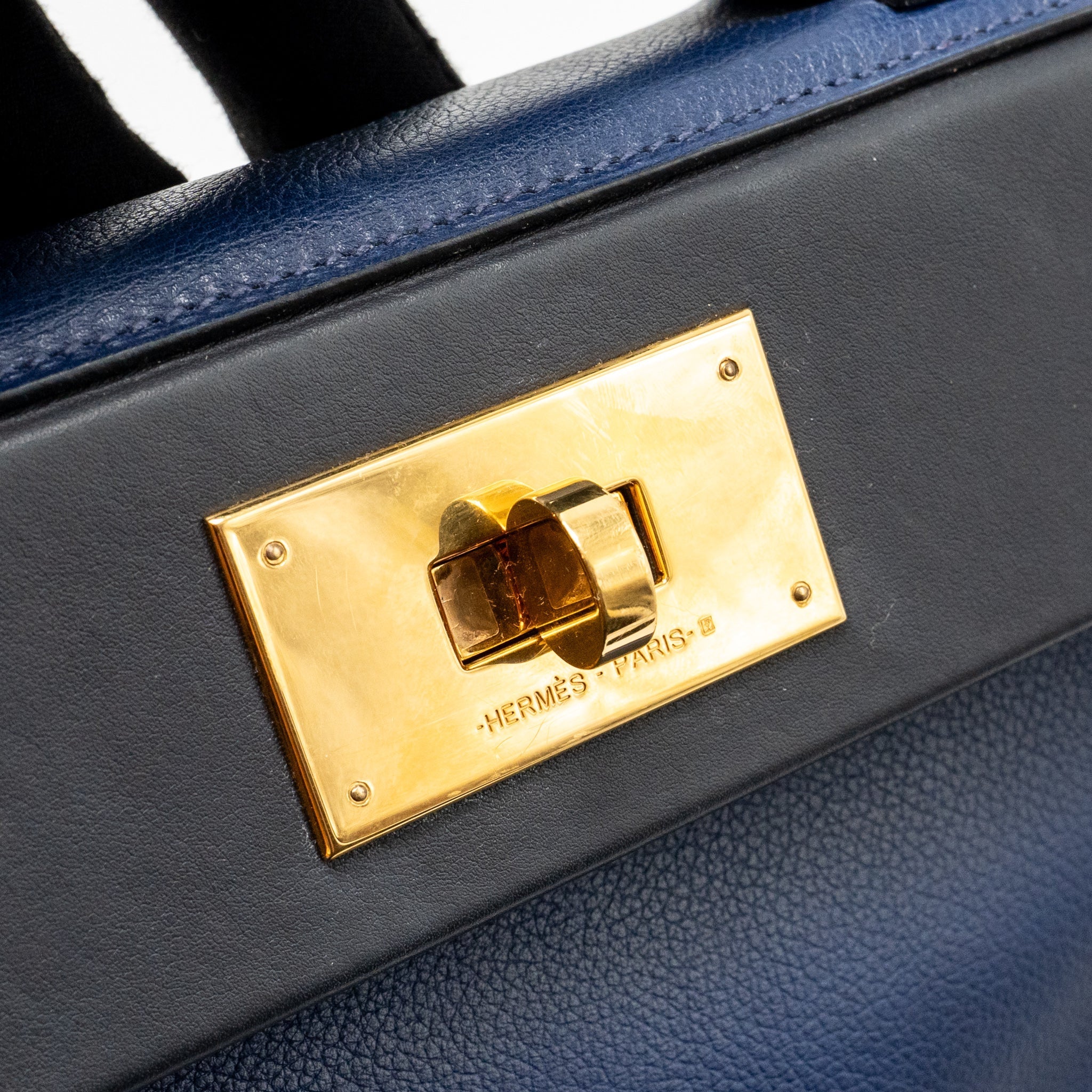 HERMES MINI 24/24 2424-21 BAG EVERCOLOR / SWIFT BLUE GHW