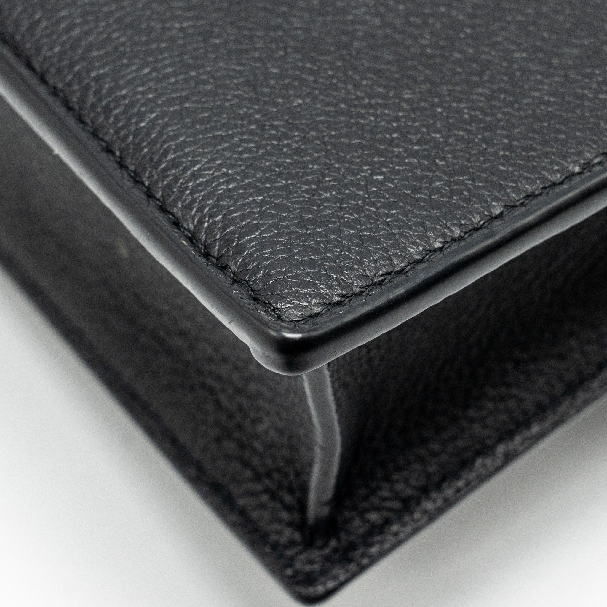 LOUIS VUITTON MYLOCKME CHAIN POCHETTE CALFSKIN BLACK SHW