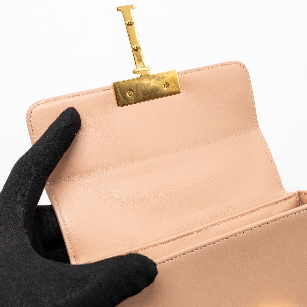 DIOR 30 MONTAIGNE BOX CALFSKIN ROSE DE VEN GHW