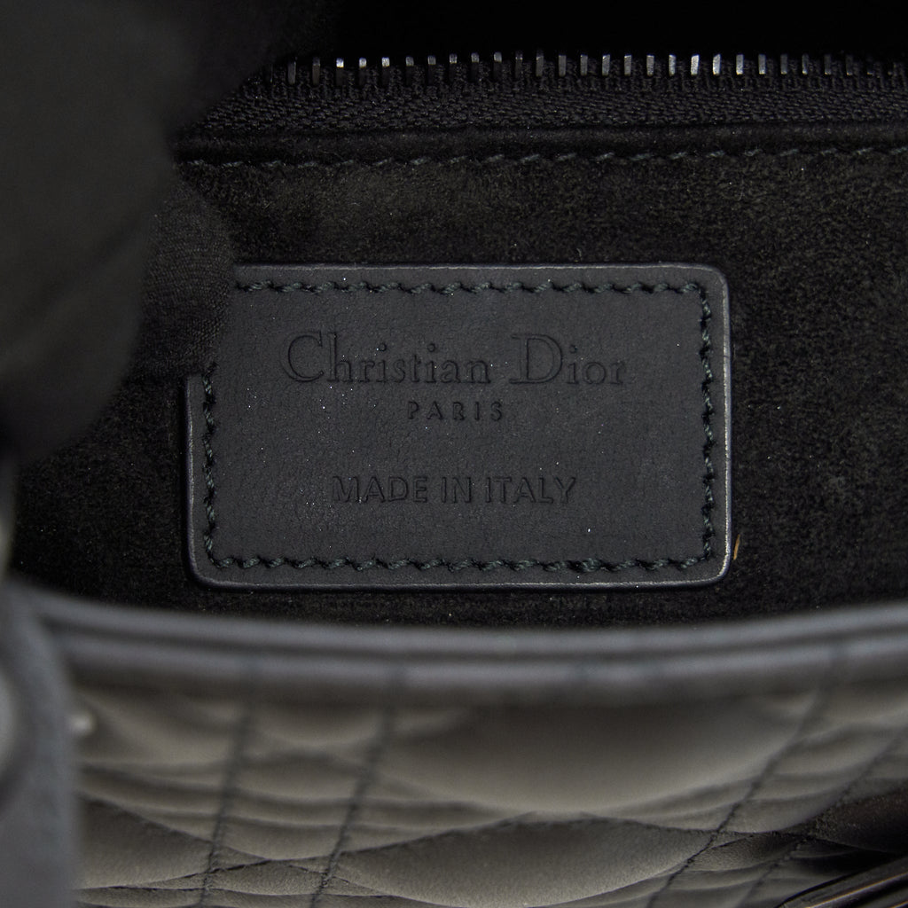 DIOR SMALL LADY DIOR SO BLACK TOTE BAG