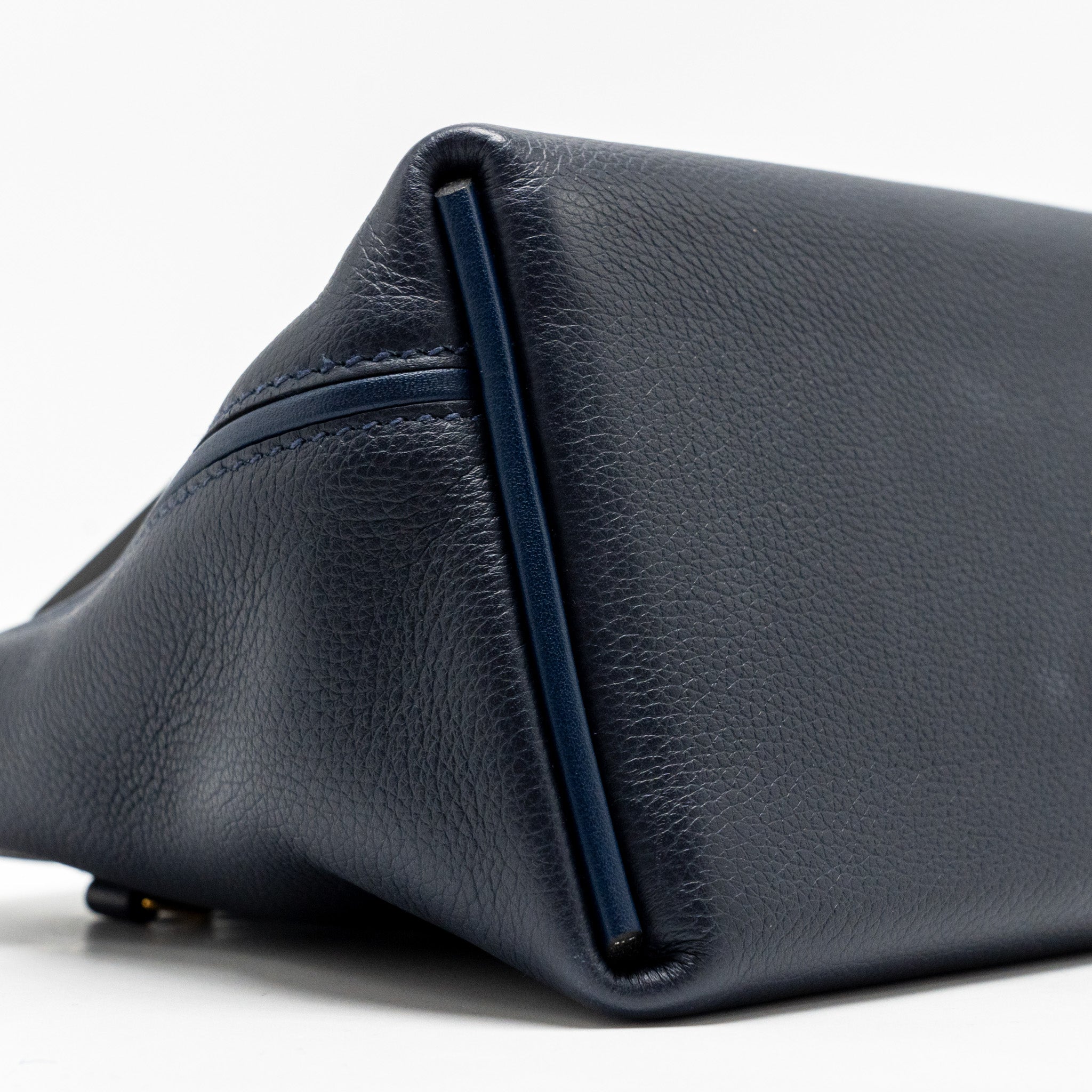 HERMES MINI 2424 24/24-21 BAG EVERCOLOR BLUE NUIT GHW