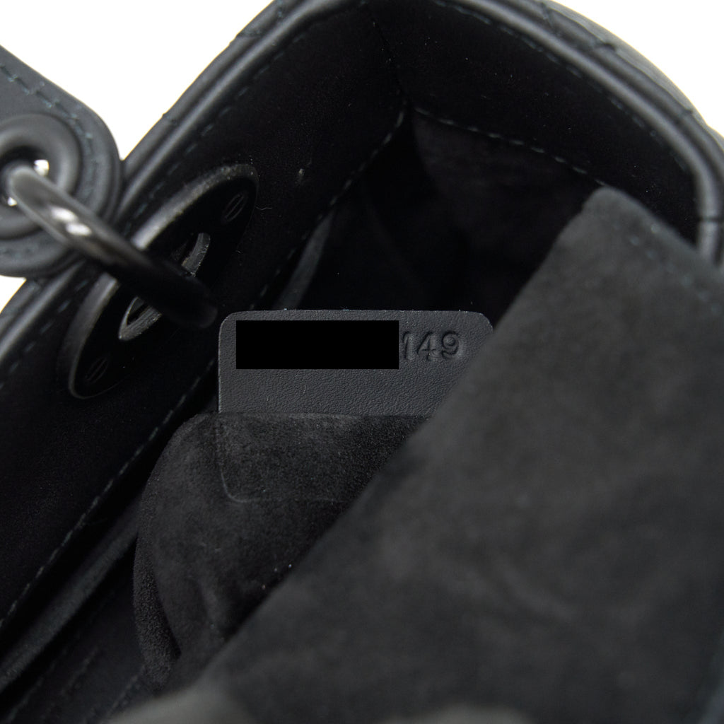 DIOR SMALL LADY DIOR SO BLACK TOTE BAG