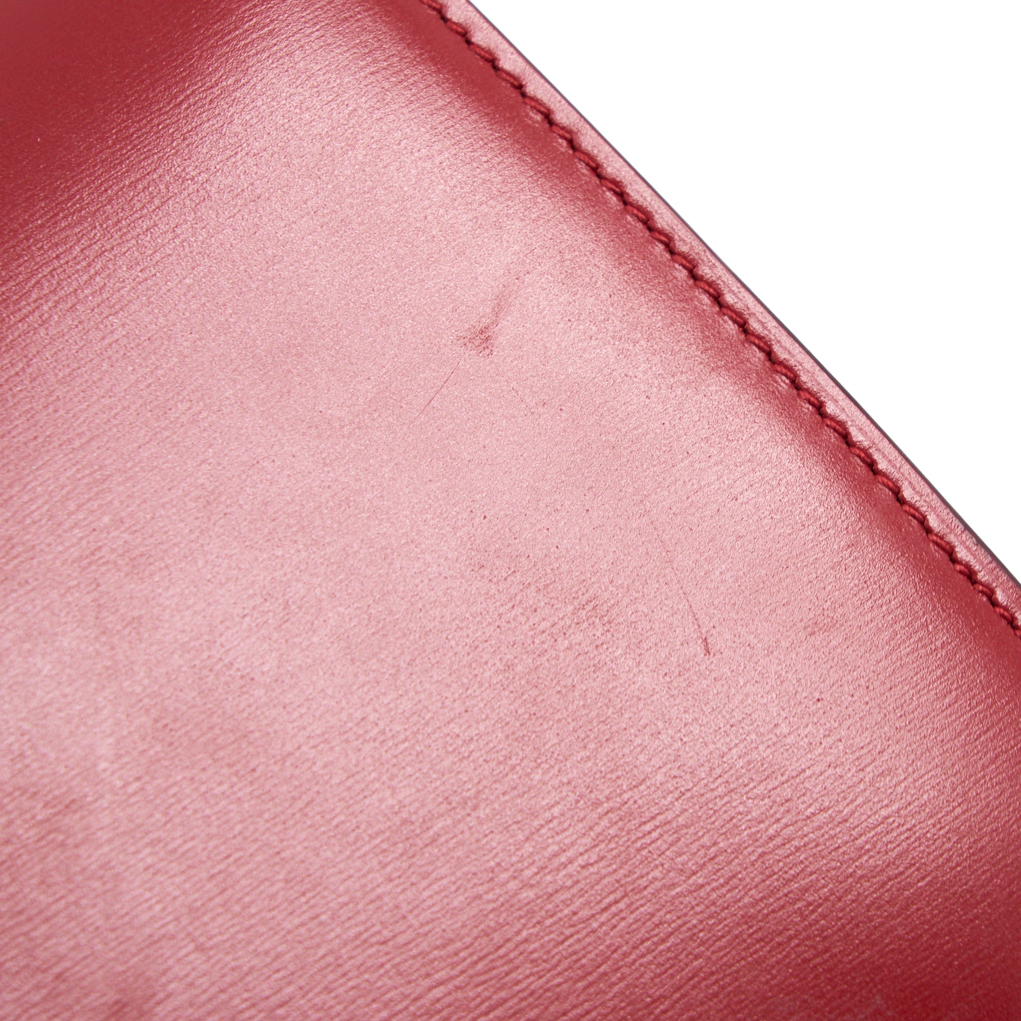 CELINE SMALL CLASSIC BOX BAG CALFSKIN RED GHW