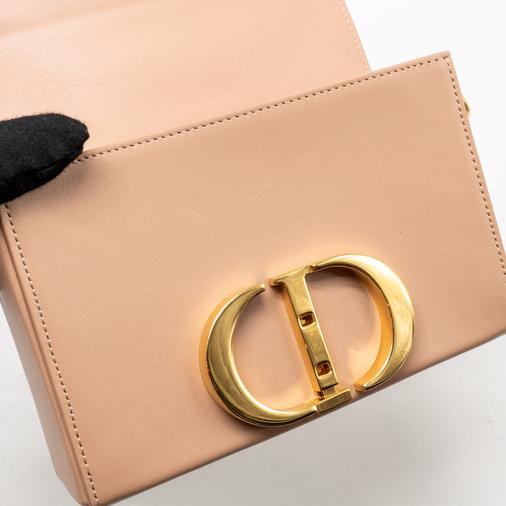 DIOR 30 MONTAIGNE BOX CALFSKIN ROSE DE VEN GHW