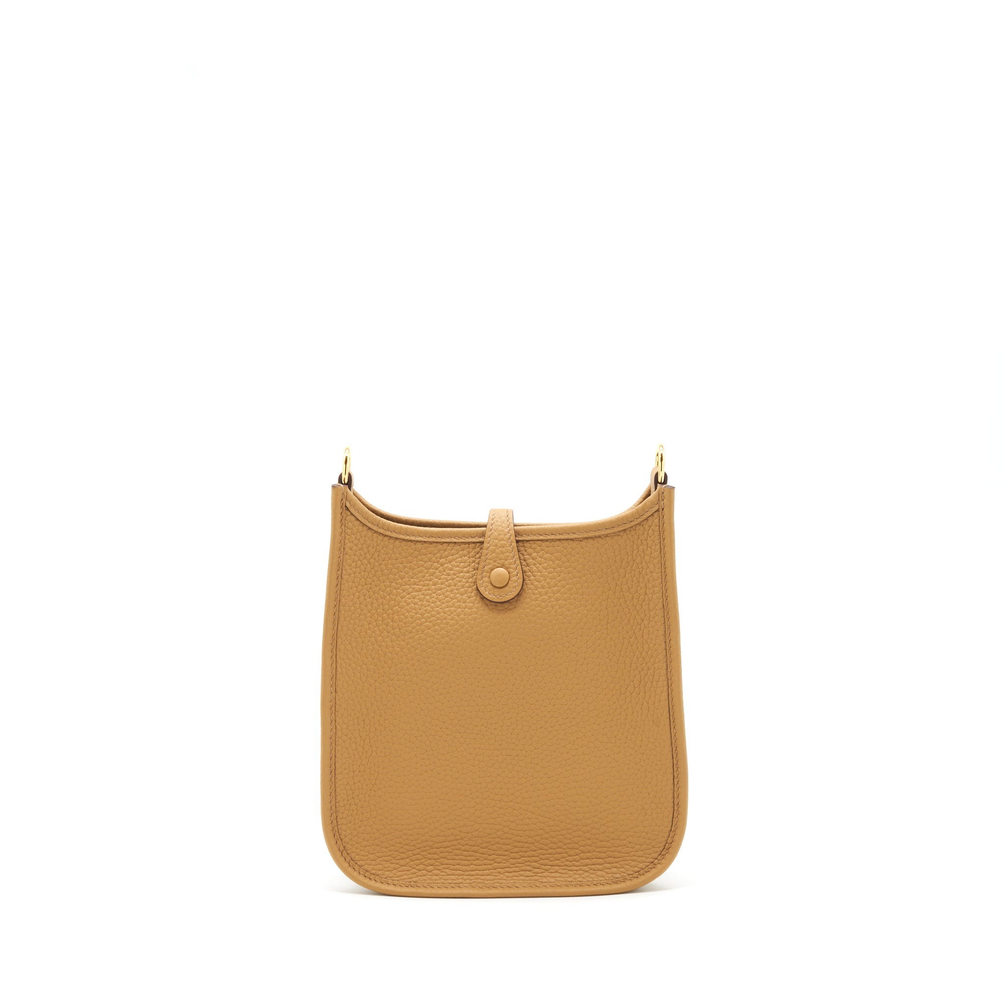 HERMES MINI EVELYNE 16 CLEMENCE BISCUIT GHW