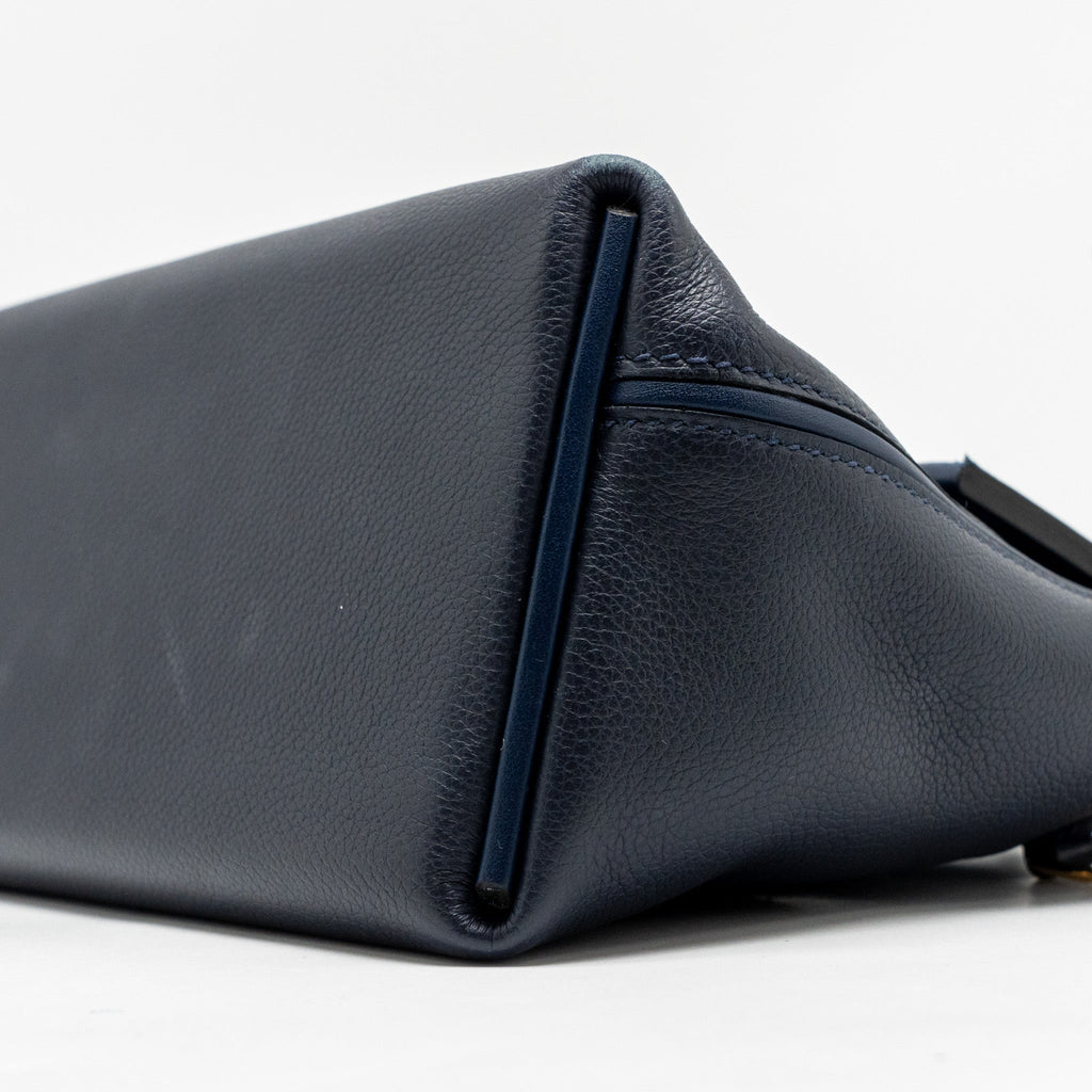 HERMES MINI 2424 24/24-21 BAG EVERCOLOR BLUE NUIT GHW