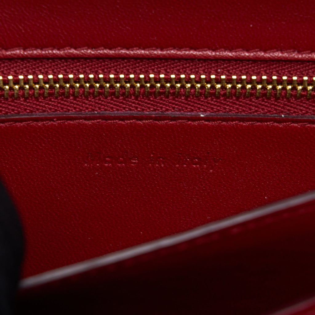 CELINE SMALL CLASSIC BOX BAG CALFSKIN RED GHW