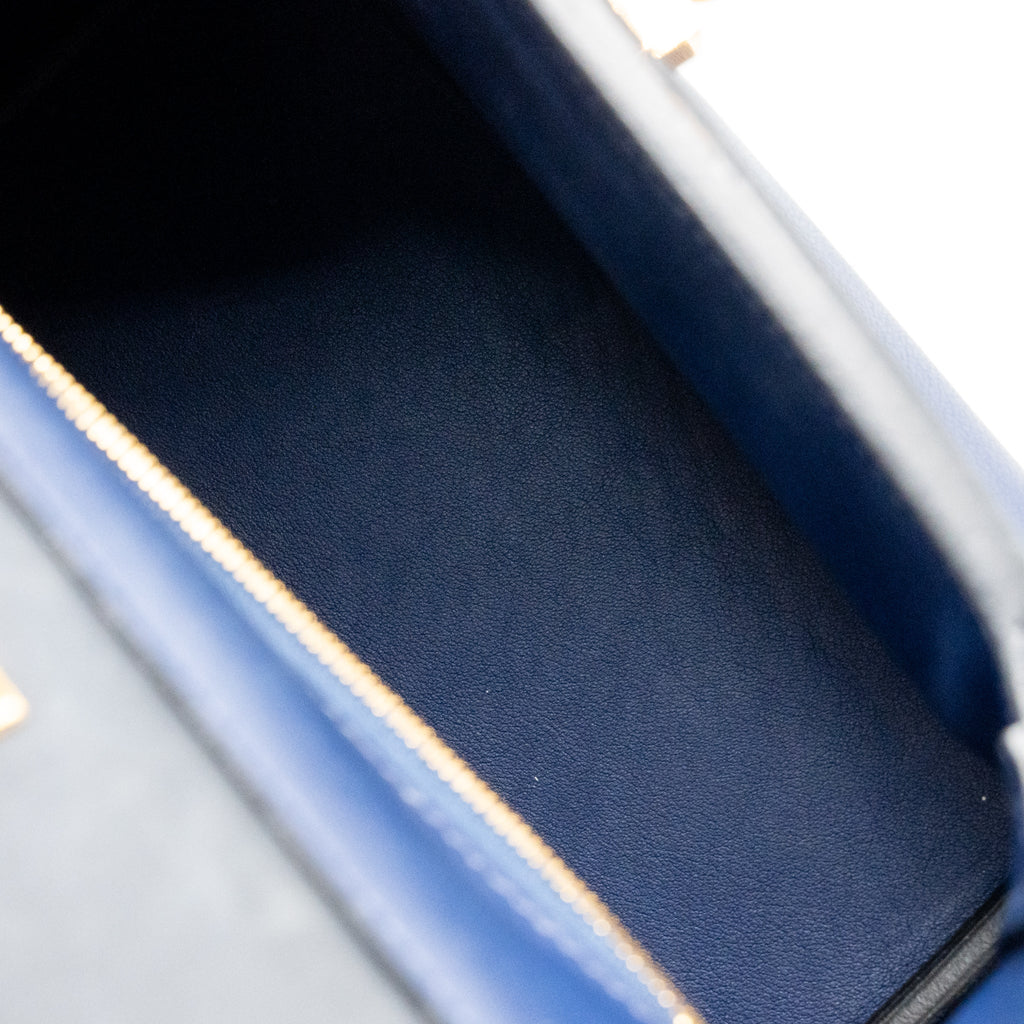 HERMES MINI 24/24 2424-21 BAG EVERCOLOR / SWIFT BLUE GHW