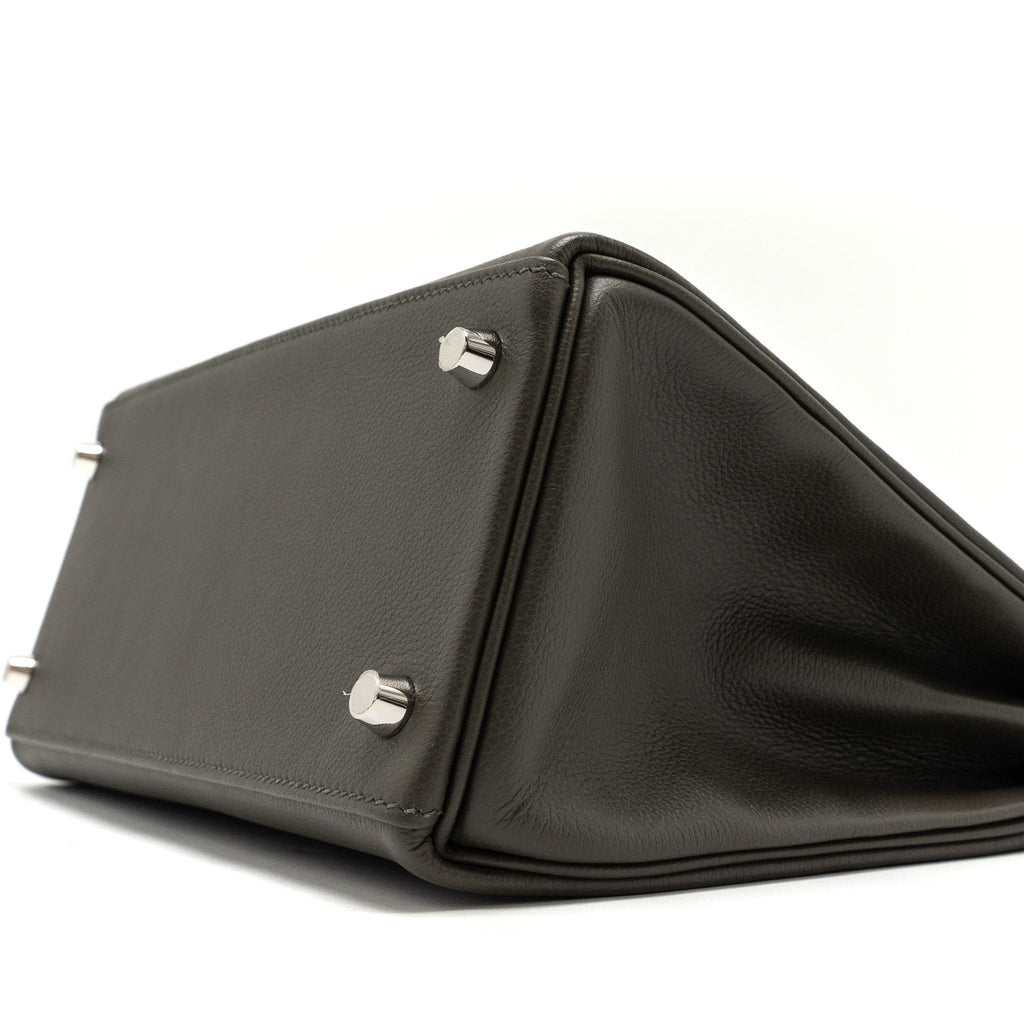 HERMES KELLY 28 EVERCOLOR VERT DE GRIS SHW