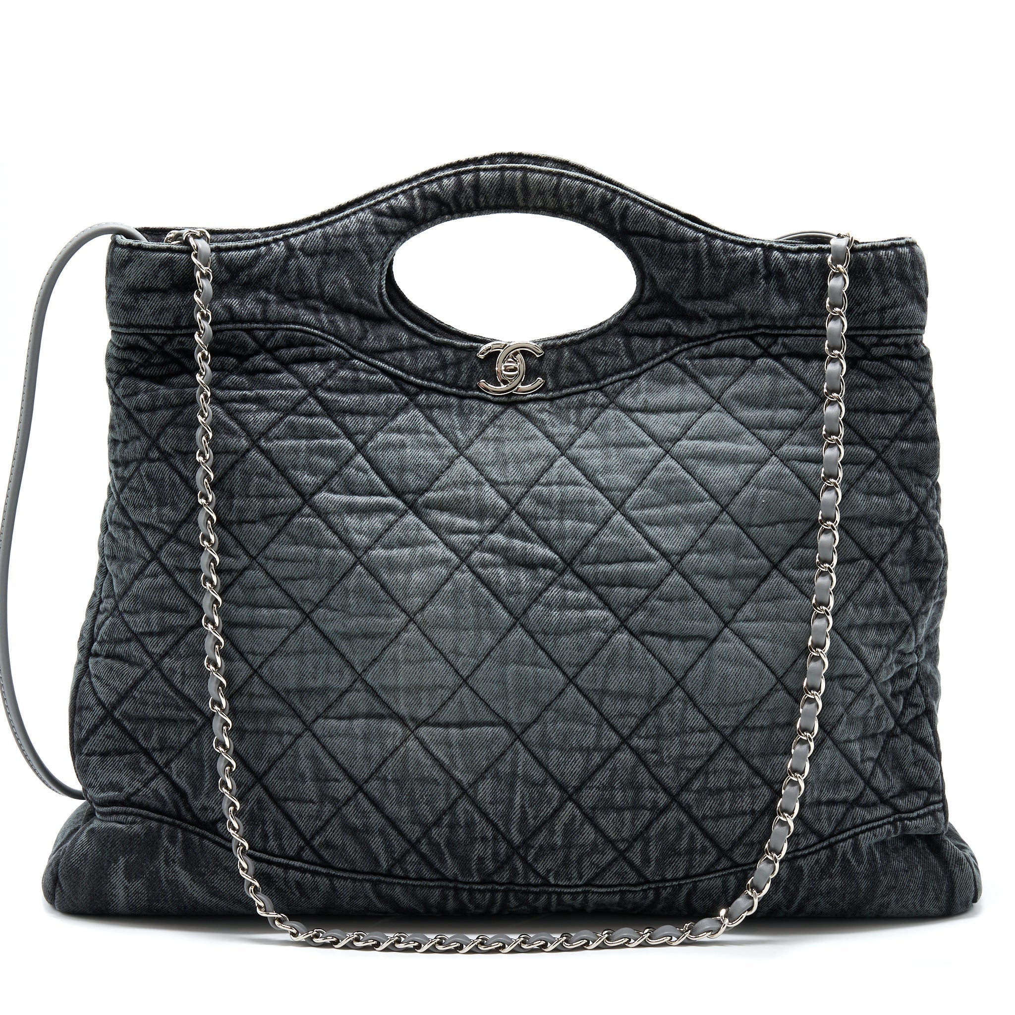 CHANEL 31 BAG DANIM GREY SHW