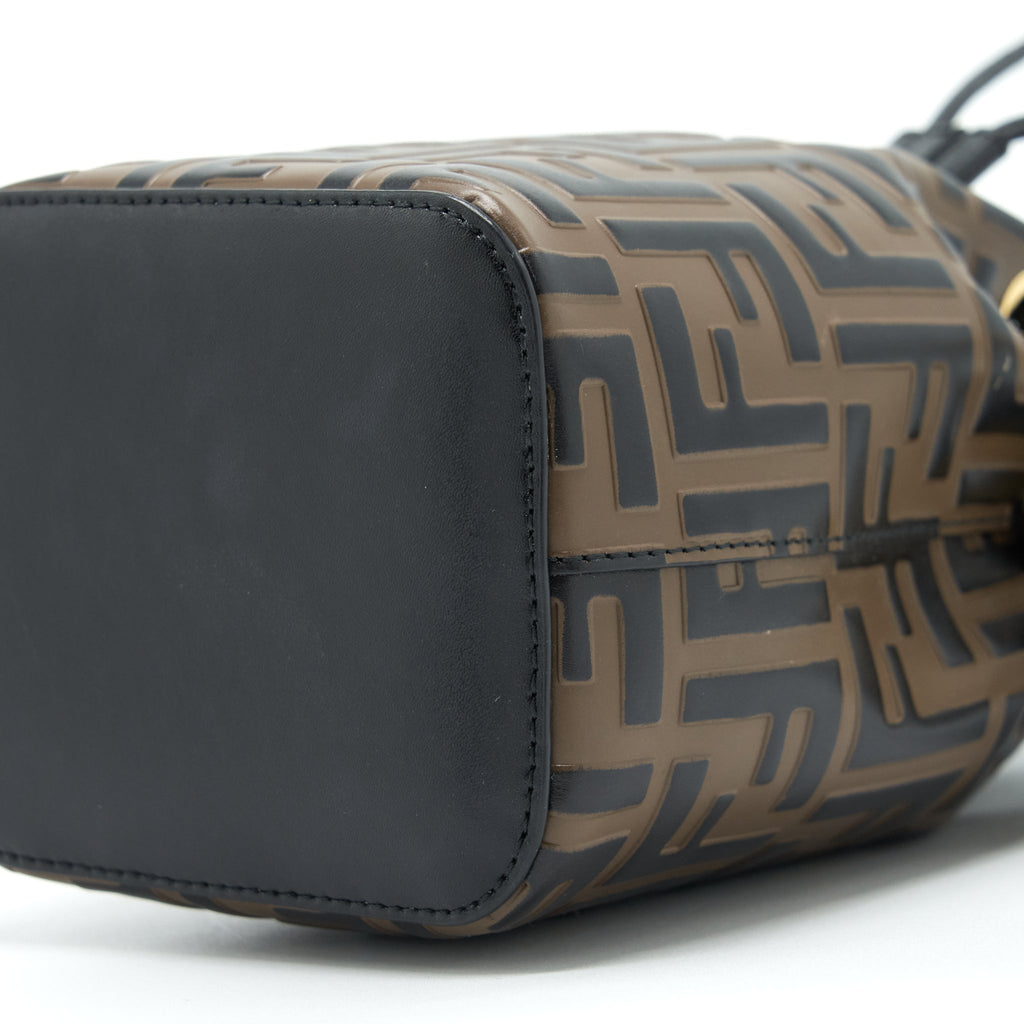 FENDI MON TRESOR BUCKET BAG CALFSKIN BROWN GHW